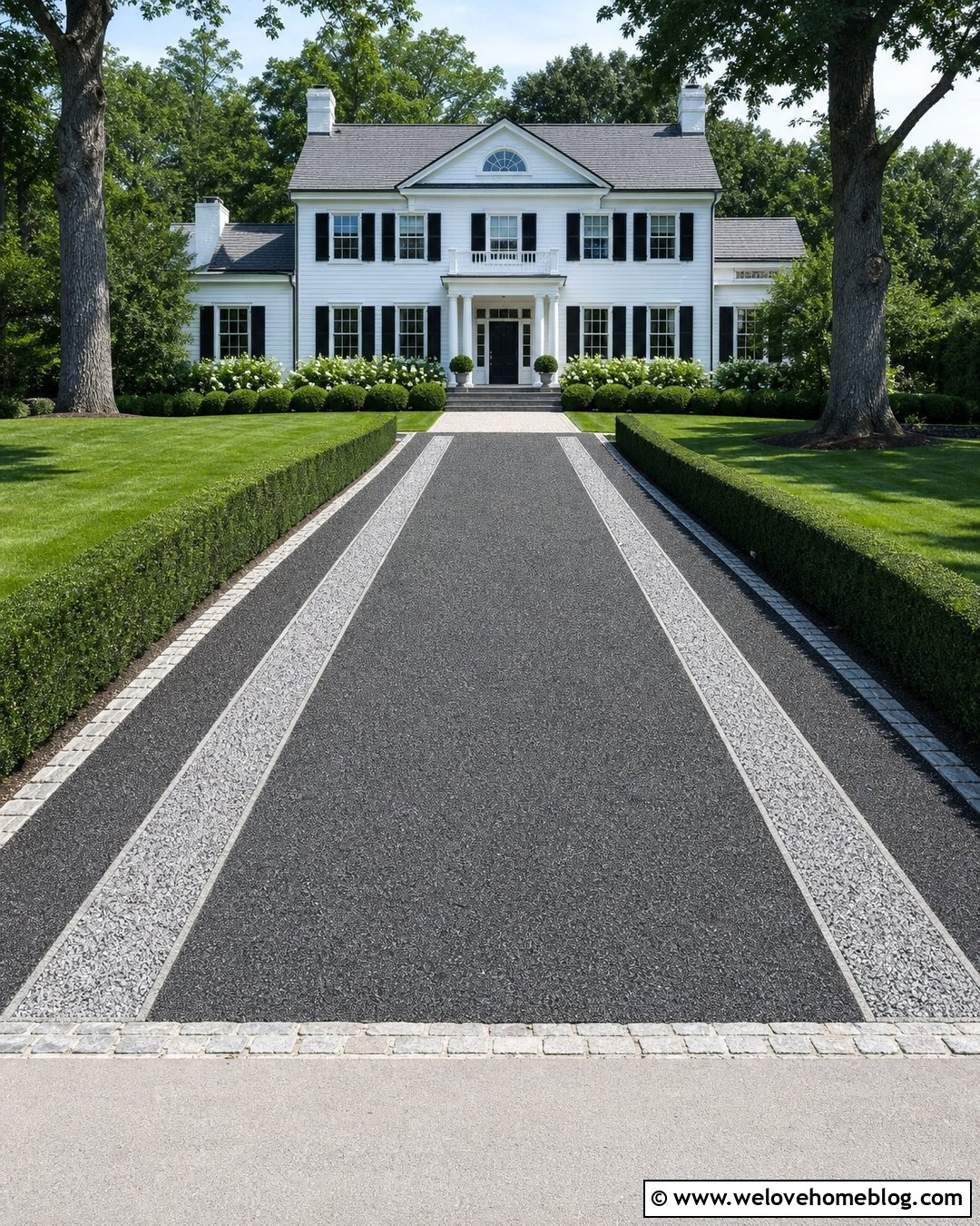 Gravel And Hedge Along Driveway - 20 Gravel Along Driveway Ideas