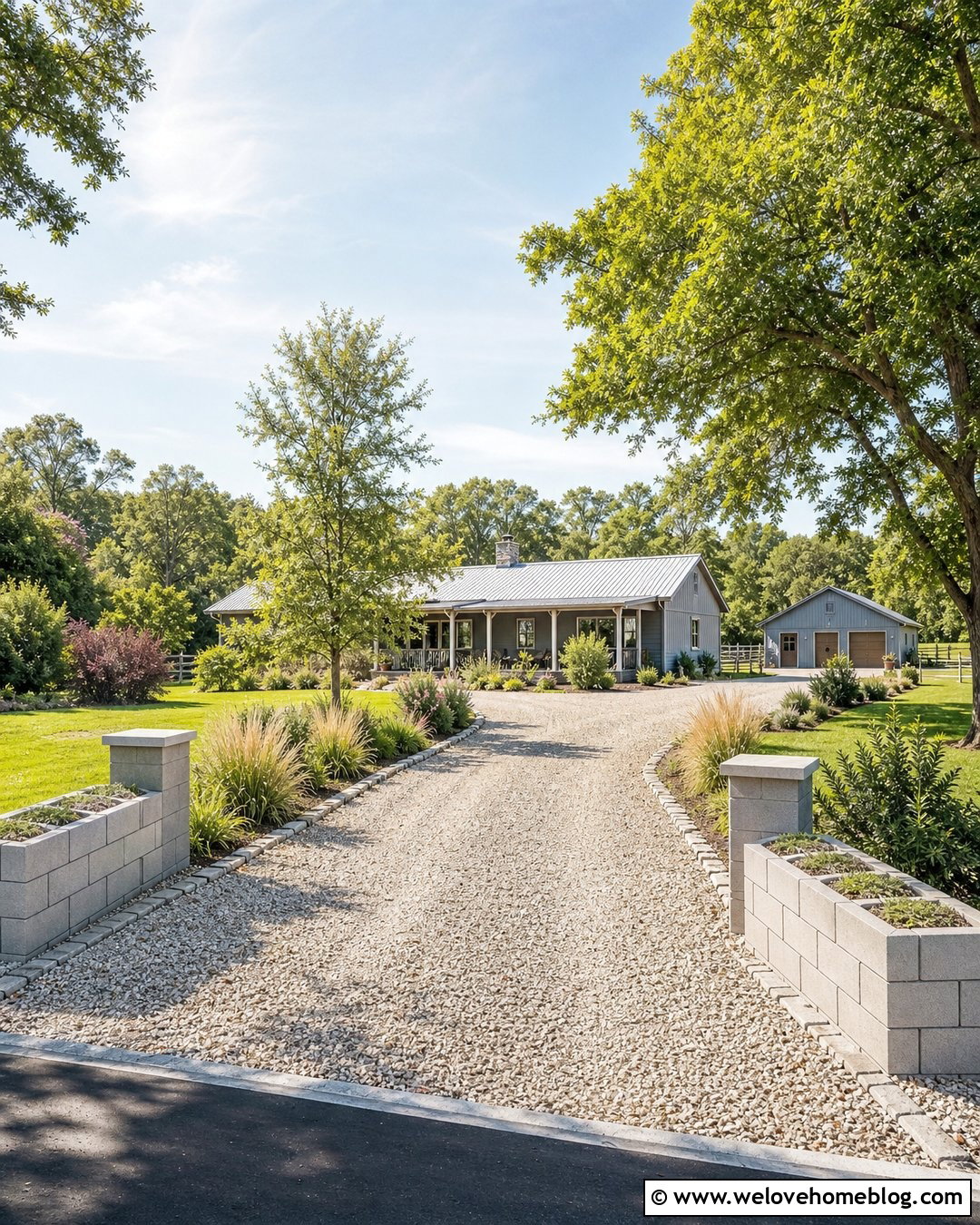 Gravel Driveway Edging With Cinder Blocks - 25 Gravel Driveway Edging Cheap Ideas