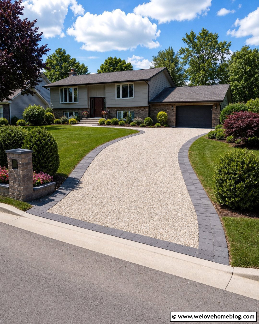 Gravel Driveway Edging With Concrete Pavers - 25 Gravel Driveway Edging Cheap Ideas