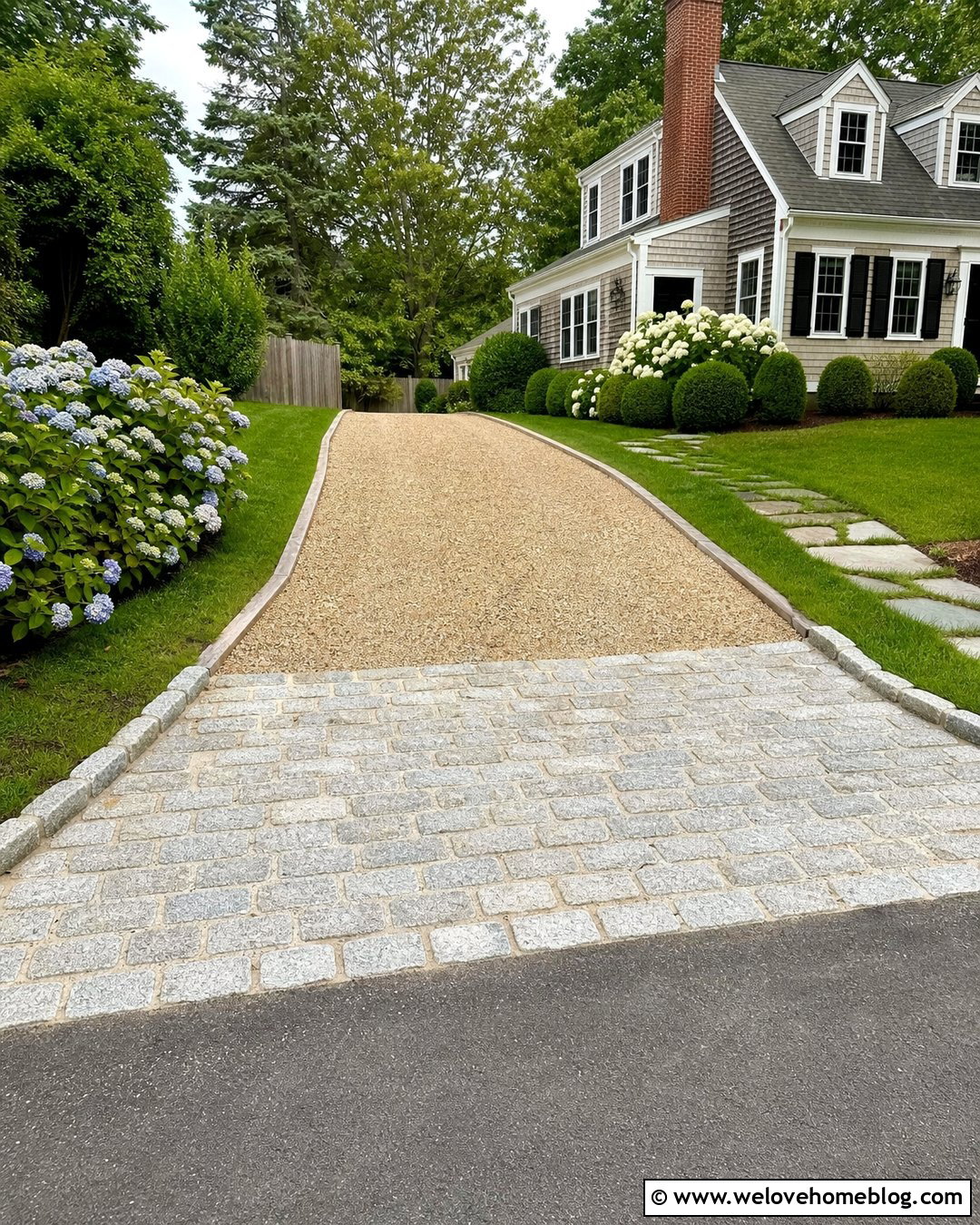 Gravel Driveway Edging With Leftover Cobblestones - 25 Gravel Driveway Edging Cheap Ideas