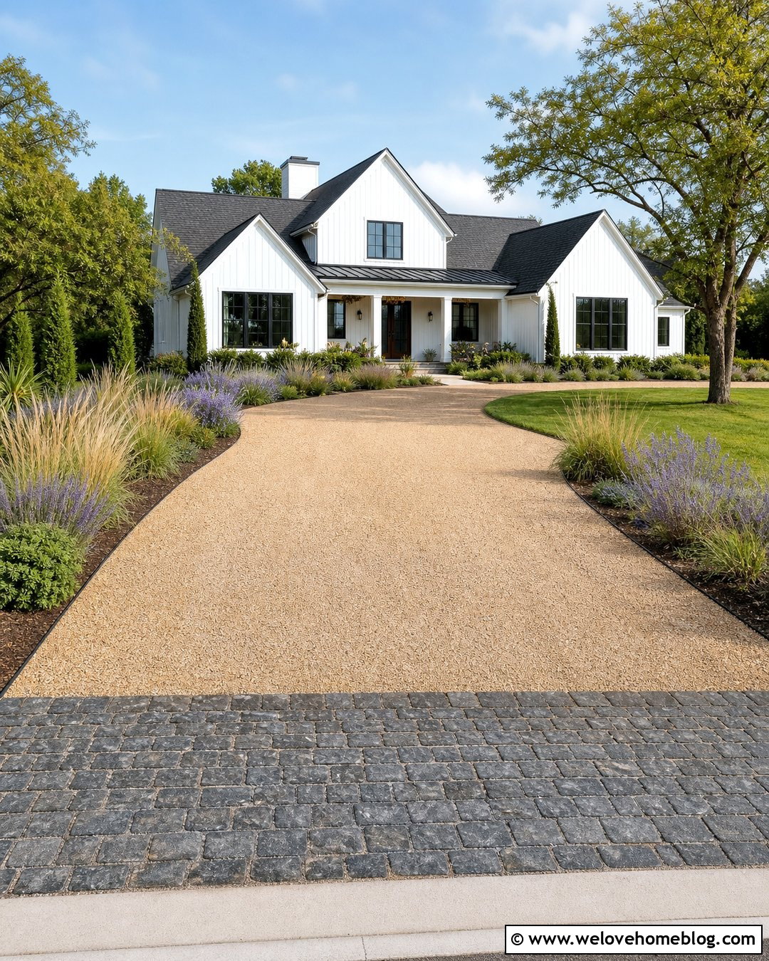 Gravel Driveway Edging With Metal Strips - 30 driveway landscaping edging ideas