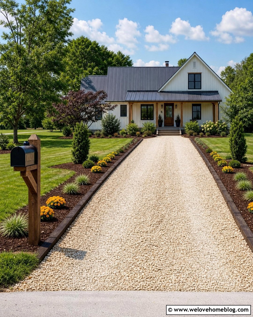 Gravel Driveway Edging With Pallet Boards - 25 Gravel Driveway Edging Cheap Ideas