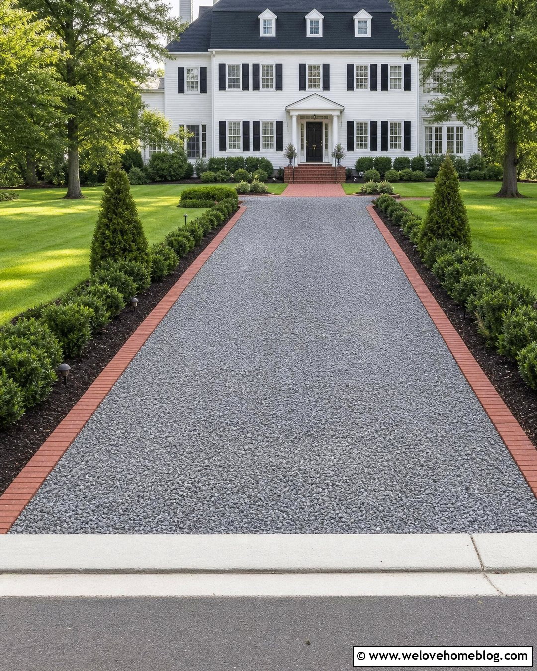 Gravel Driveway Edging With Red Brick - 25 Gravel Driveway Edging Cheap Ideas