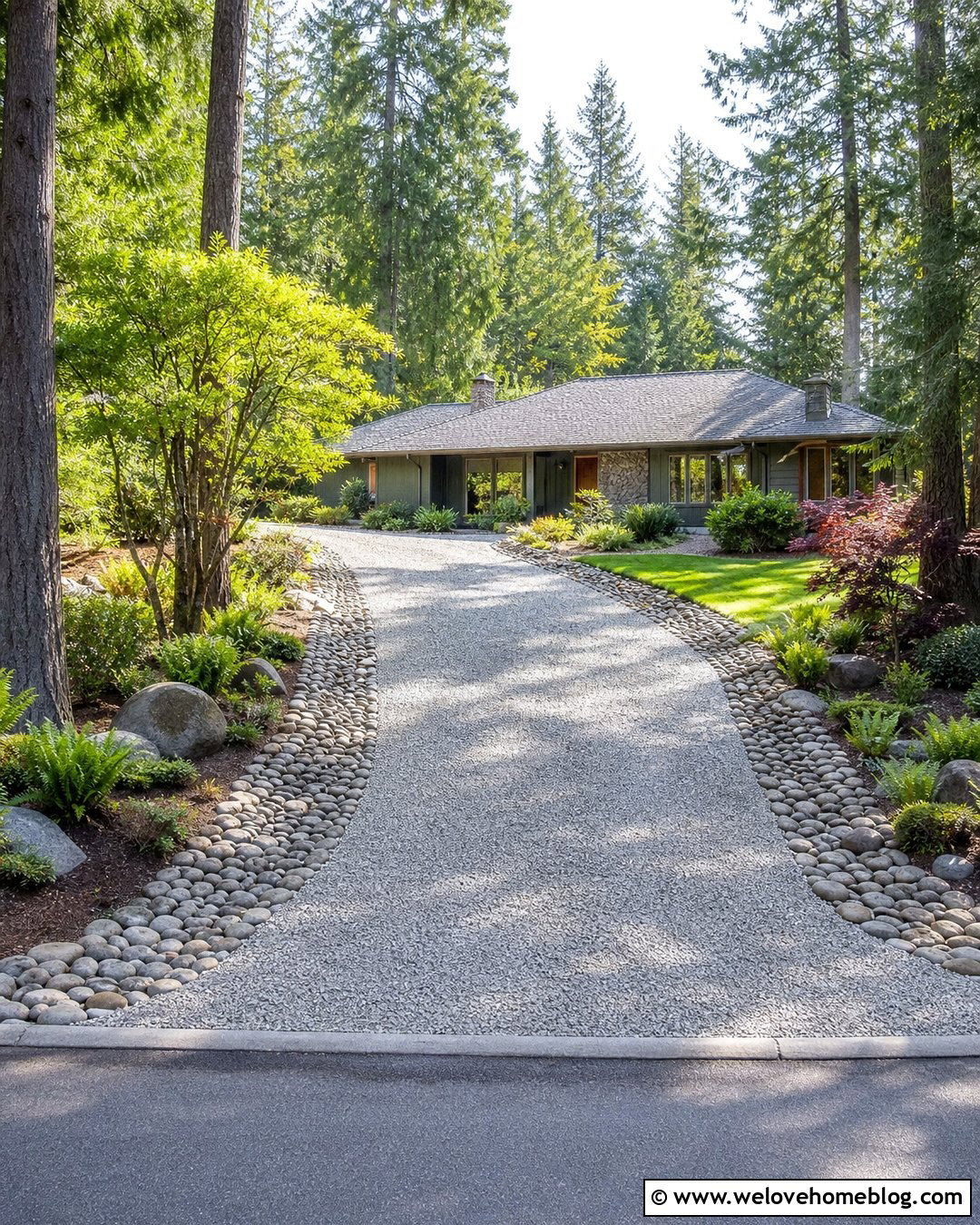 Gravel Driveway Edging With River Rocks - 25 Gravel Driveway Edging Cheap Ideas