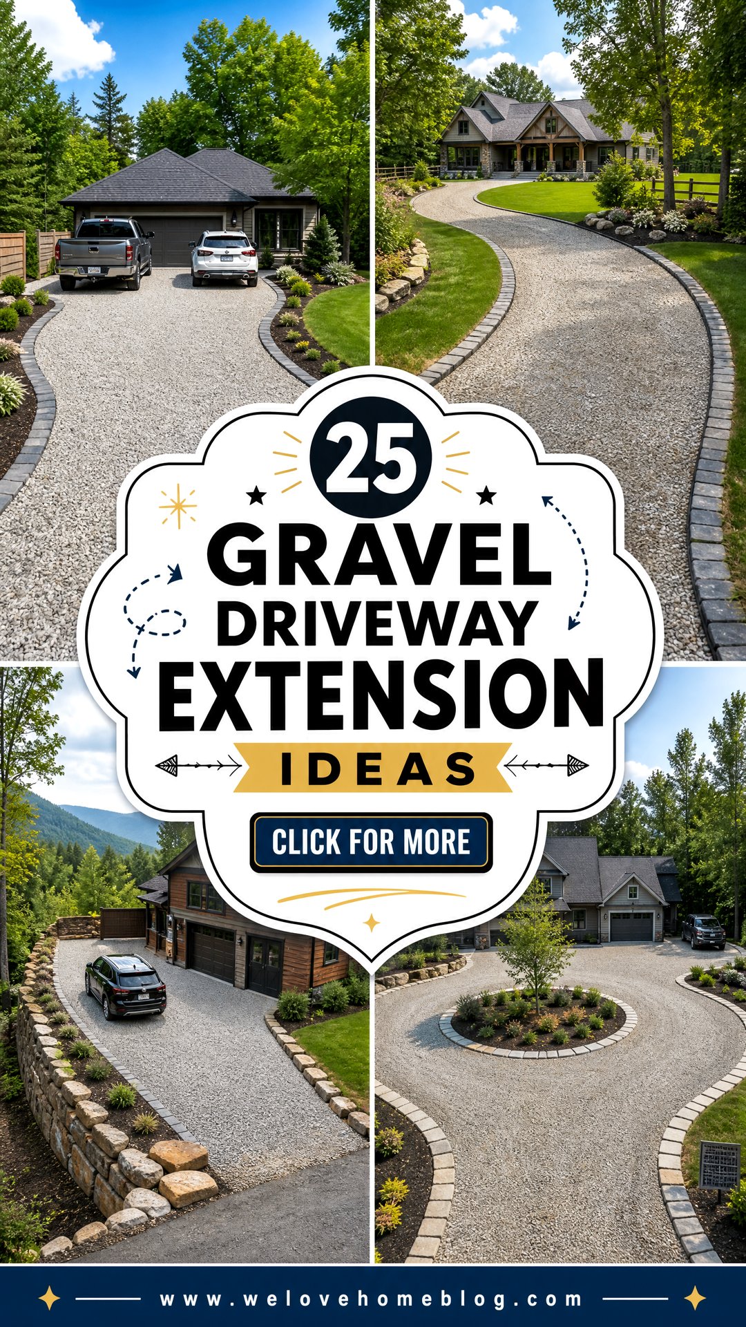 25 Gravel Driveway Extension Ideas for More Parking Space - 25 Gravel Driveway Extension Ideas for More Parking Space