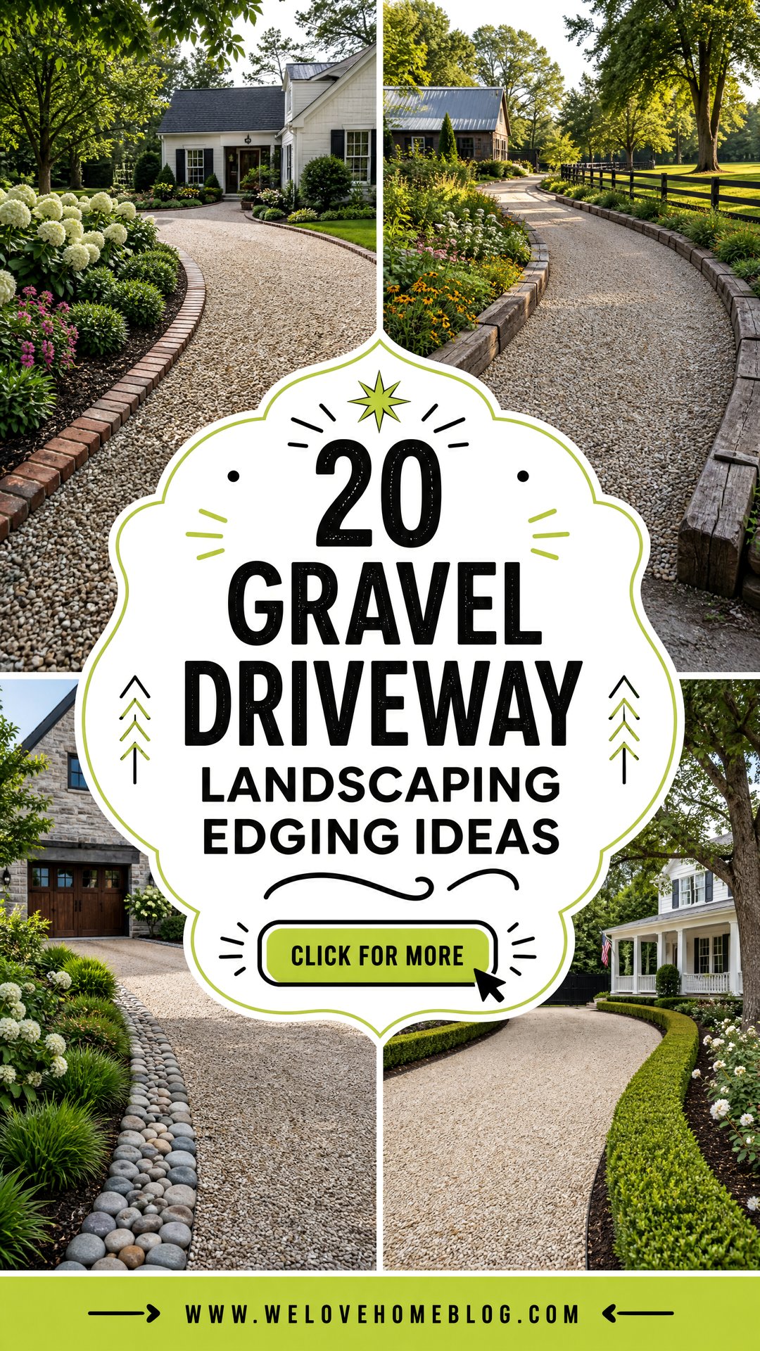 20 Gravel Driveway Landscaping Edging Ideas for Curb Appeal - 20 Gravel Driveway Landscaping Edging Ideas for Curb Appeal