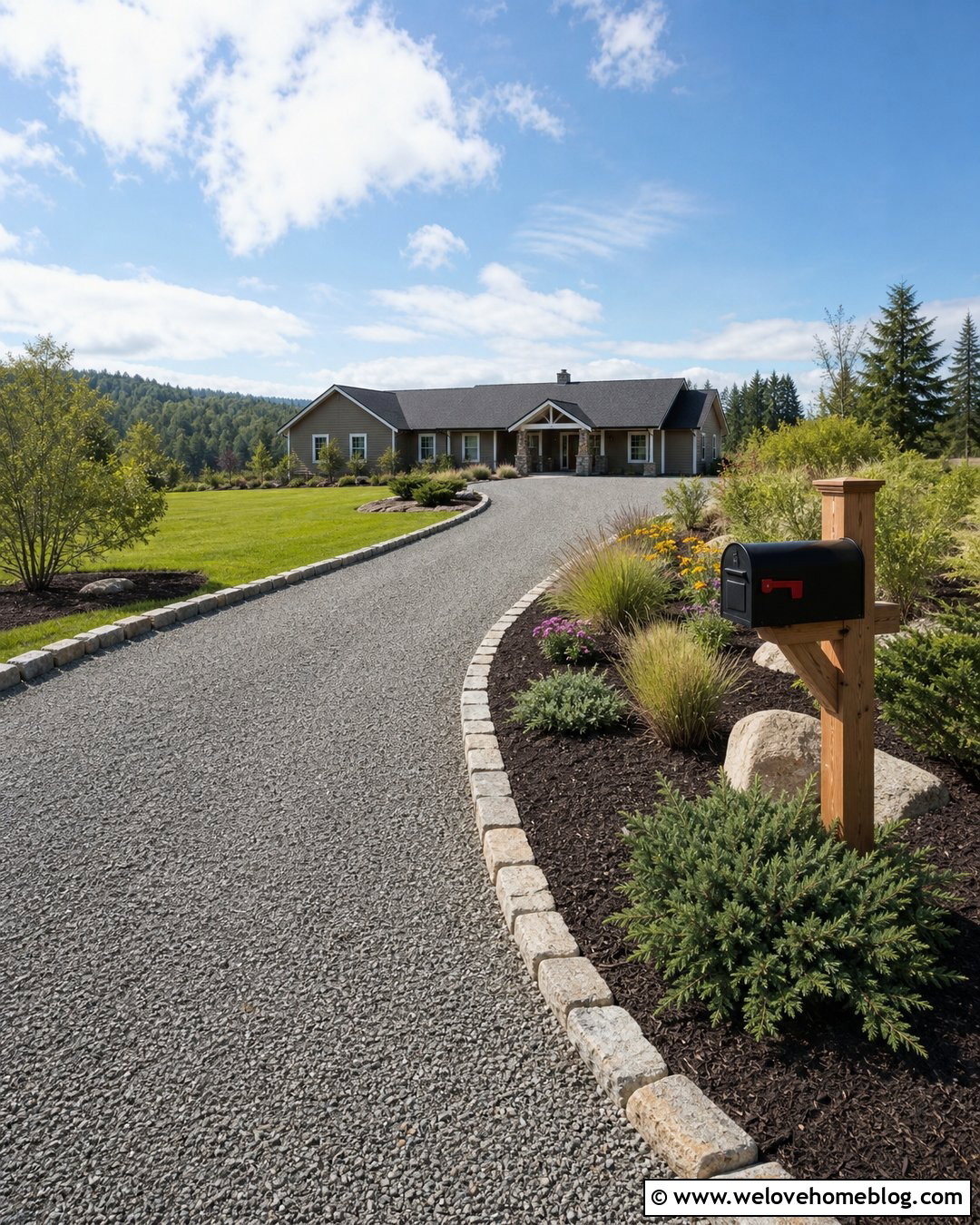 Gravel Driveway Mailbox Landscaping - 20 driveway mailbox landscaping ideas