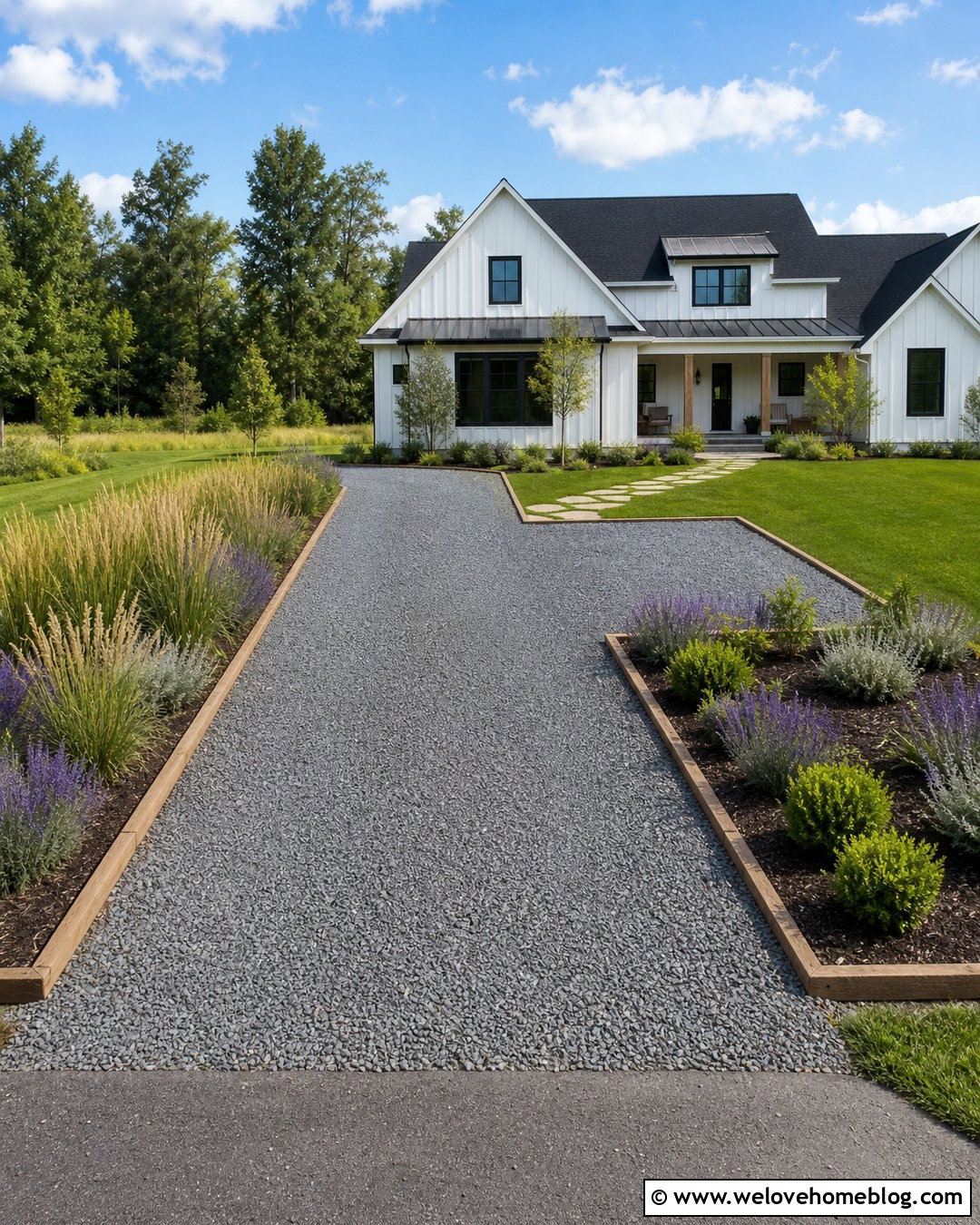 Gravel Driveway Parking Extension - 35 Driveway Extension Ideas
