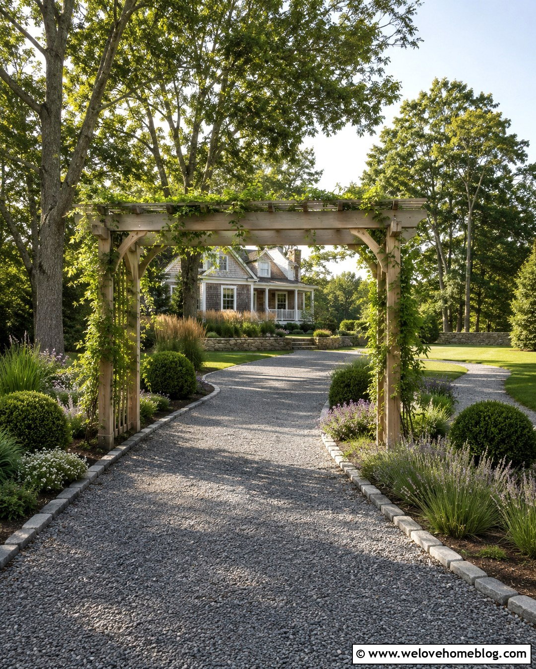 Gravel Driveway Trellis - 20 Driveway Trellis Ideas