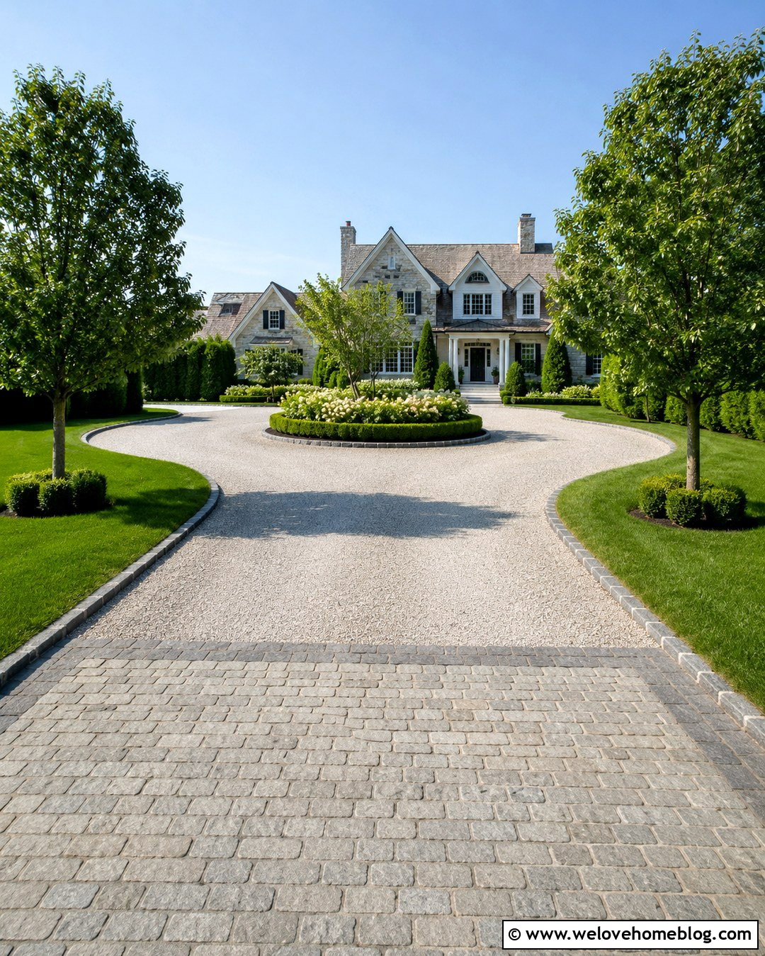 Gravel Driveway With Belgian Block Edging - 20 gravel driveways edging ideas