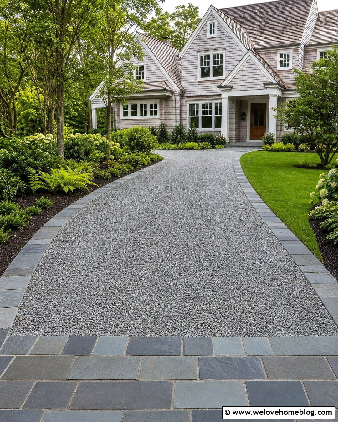 Gravel Driveway With Bluestone Paver Border - 20 gravel driveway with paver border ideas