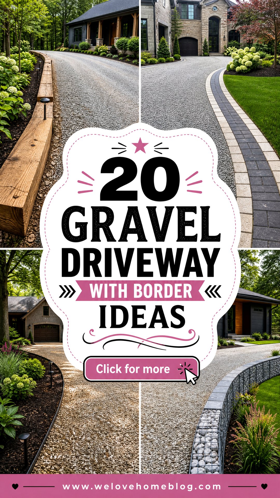 20 Gravel Driveway With Border Ideas for Polished Curb Appeal - 20 Gravel Driveway With Border Ideas for Polished Curb Appeal
