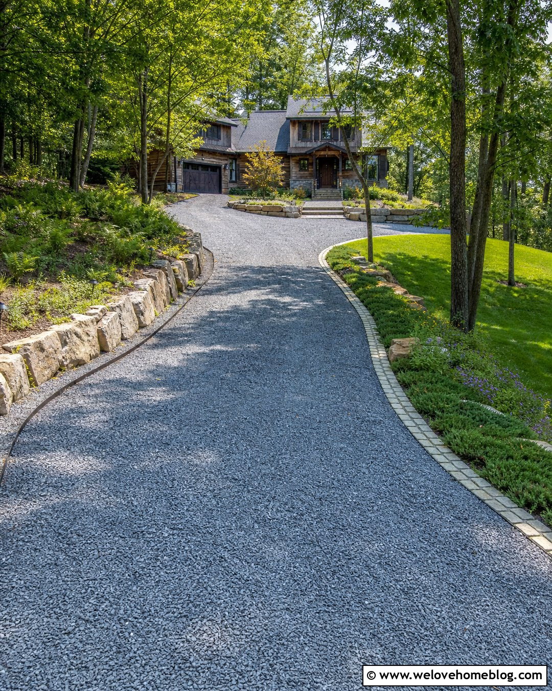 20 Driveways With Retaining Walls Ideas for Sloped Lots