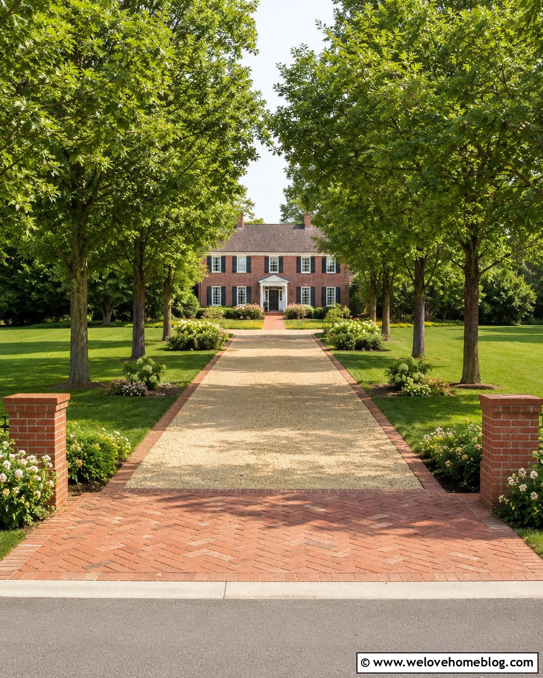 Gravel Driveway With Brick Apron Edging - 20 Edging Gravel Driveway Ideas