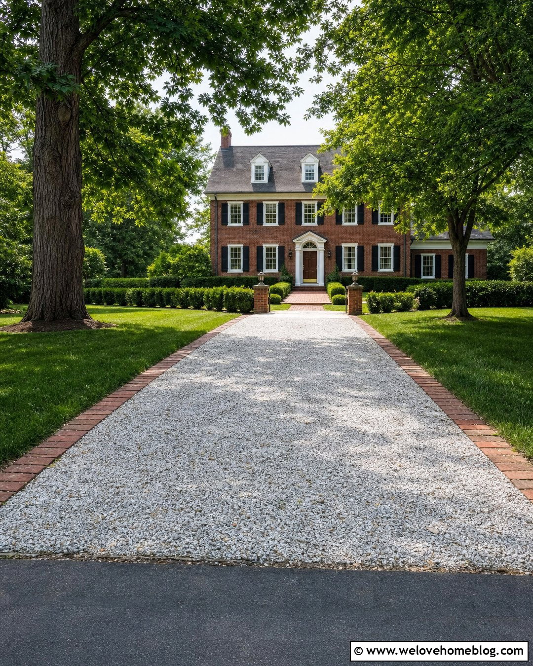 Gravel Driveway With Brick Curbing - 20 Gravel Driveway Curbing Ideas