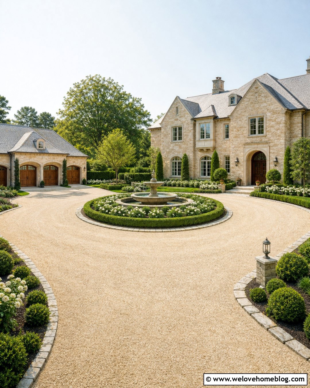 20 Large Gravel Driveway Ideas for Beautiful Country Homes