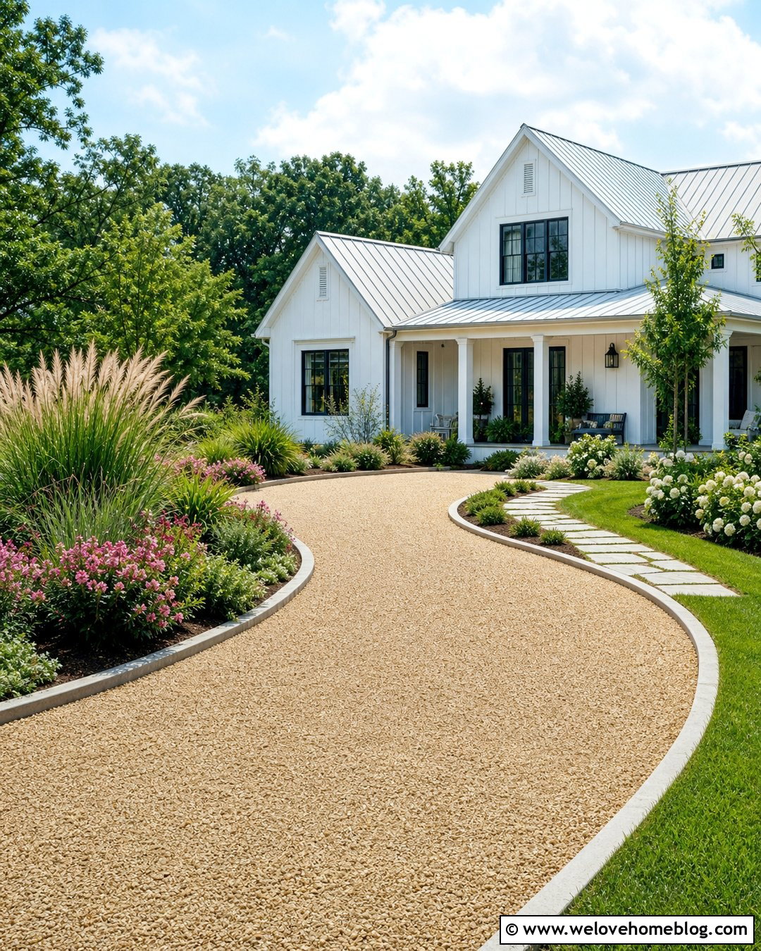 Gravel Driveway With Concrete Curb - 25 Driveway Curb Ideas