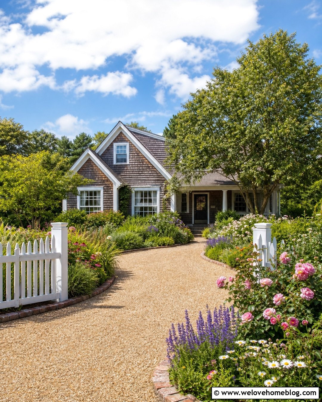 Gravel Driveway With Cottage Garden Borders - 20 landscaping gravel driveway ideas