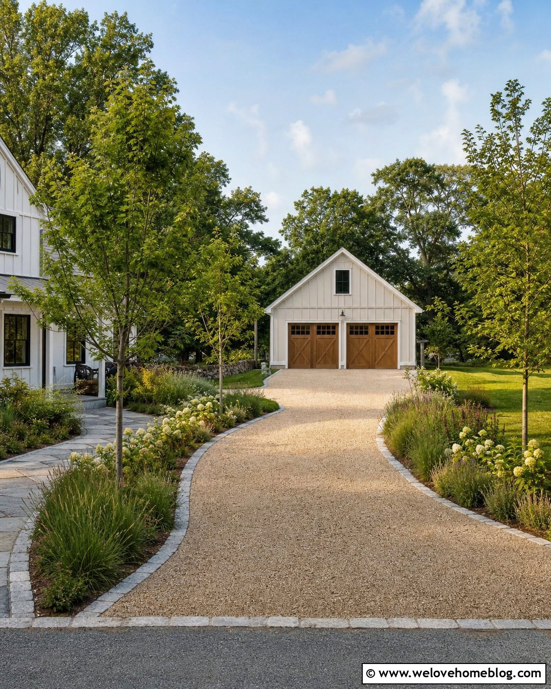 Gravel Driveway With Detached Garage - 20 Garage And Driveway Ideas