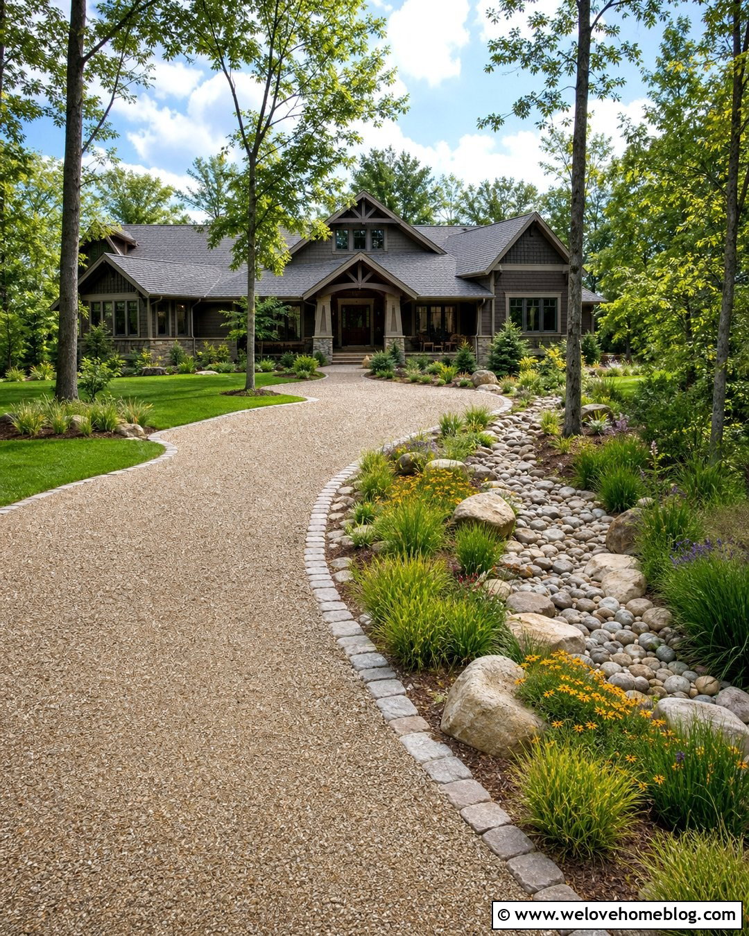 Gravel Driveway With Dry Creek Drain - 20 Gravel Driveway Drain Ideas