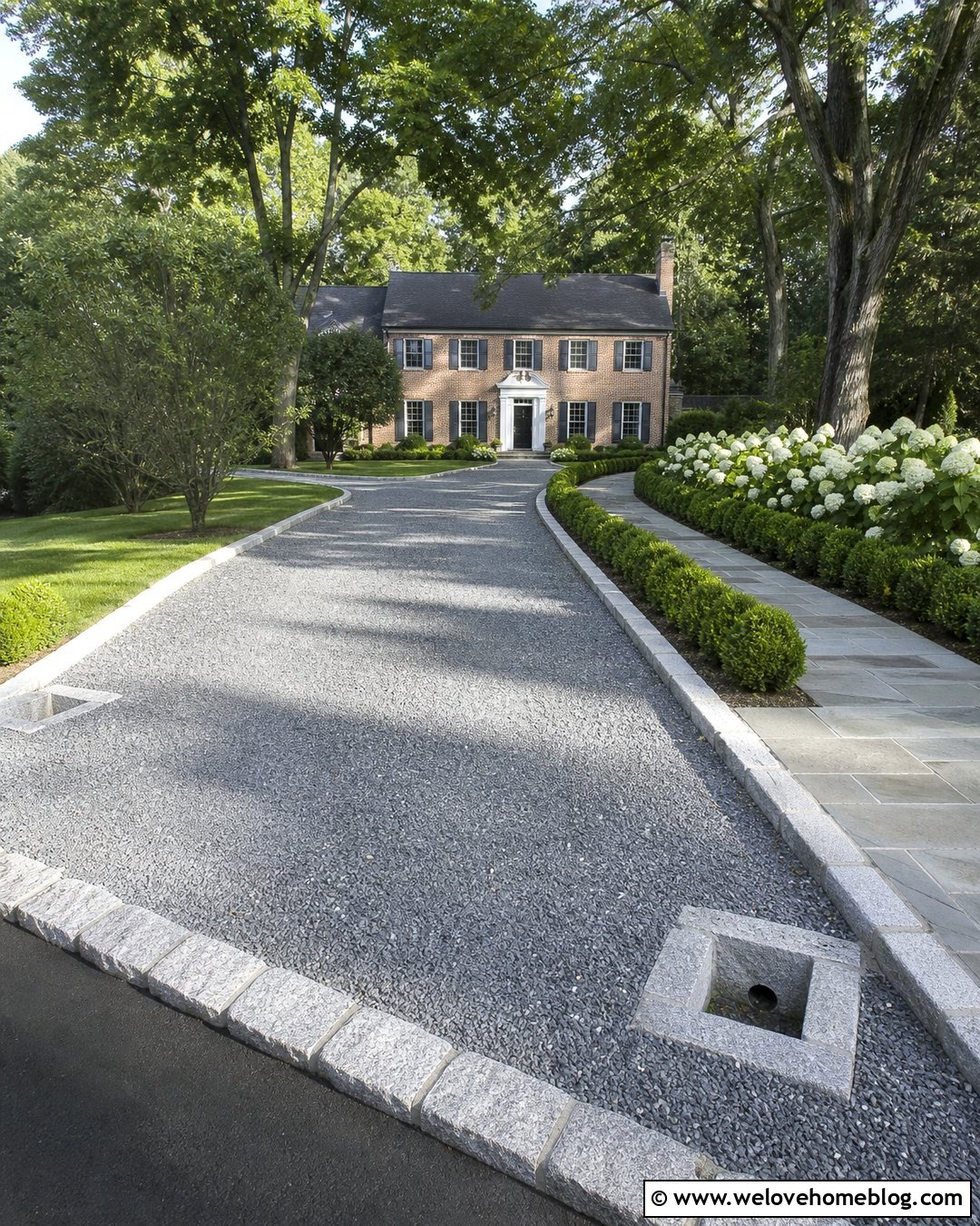 Gravel Driveway With Granite Block Borders - 20 How To Keep Gravel In Place Driveways Ideas