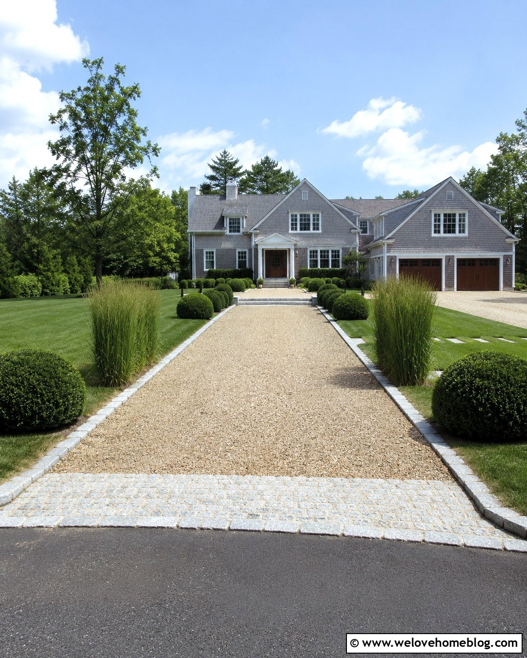 Gravel Driveway With Granite Block Edging - 20 Gravel Driveway Landscaping Edging Ideas