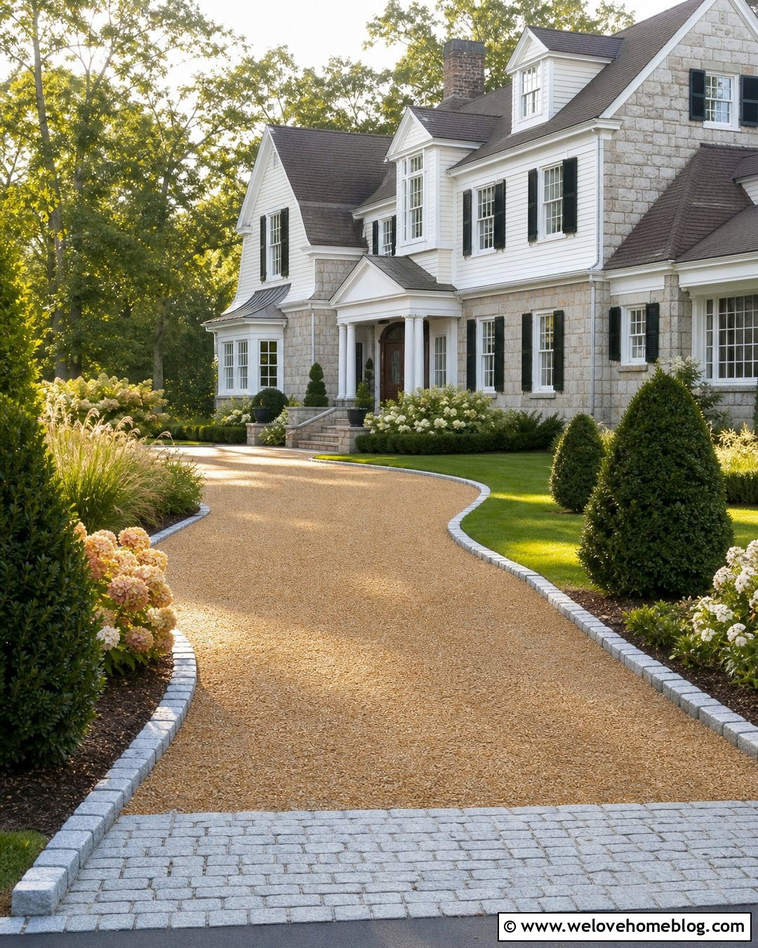 Gravel Driveway With Granite Set Edging - 35 gravel driveway landscaping ideas