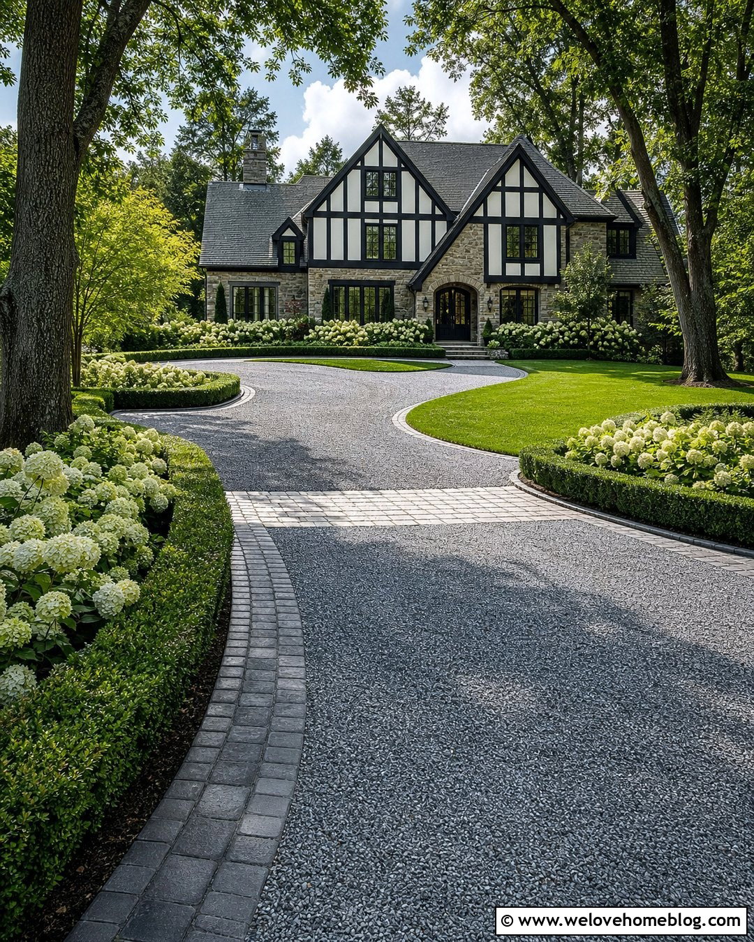 Gravel Driveway With Granite Sett Border - 20 gravel driveway with border ideas