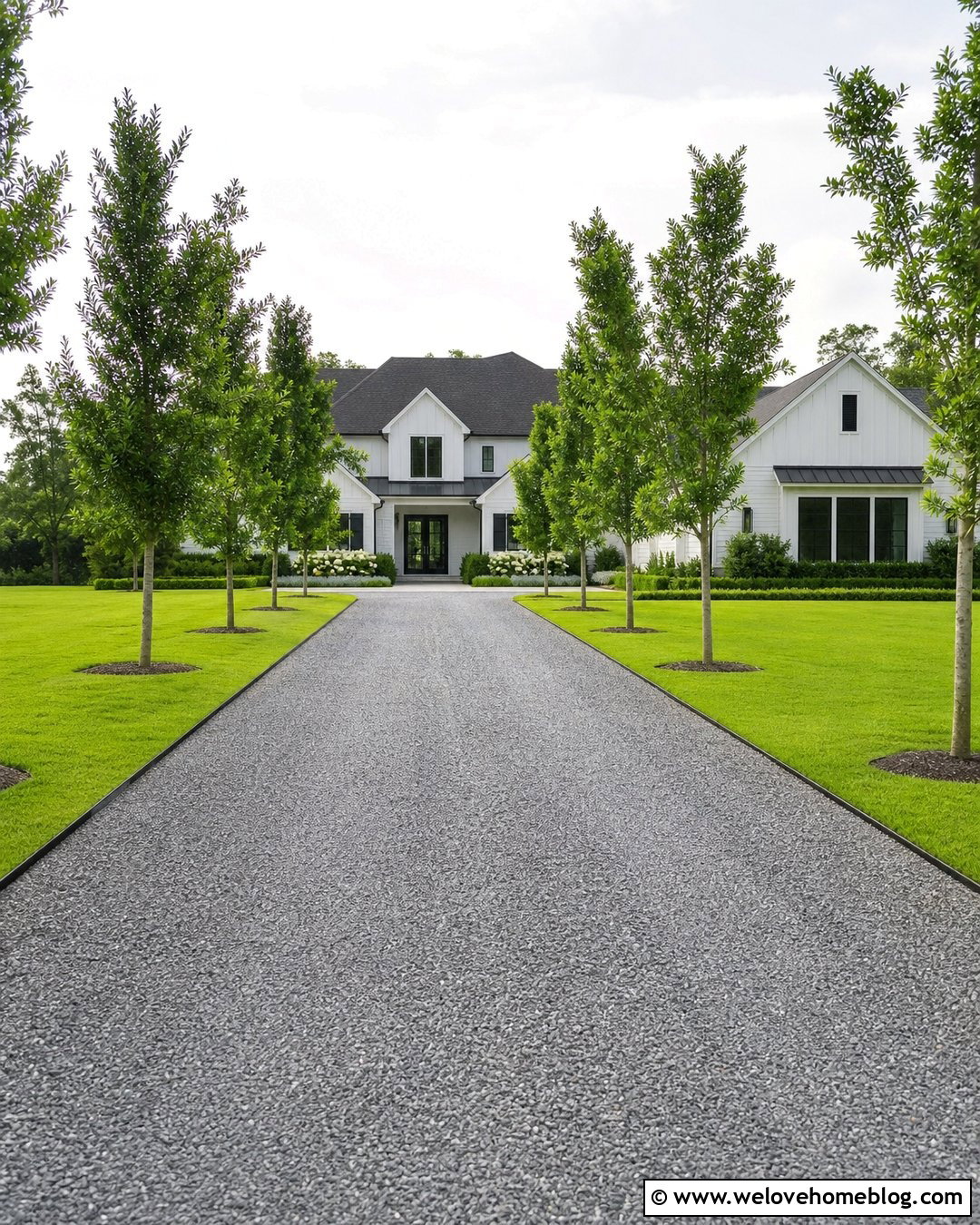 Gravel Driveway With Grass Strip Border - 20 gravel driveway with border ideas
