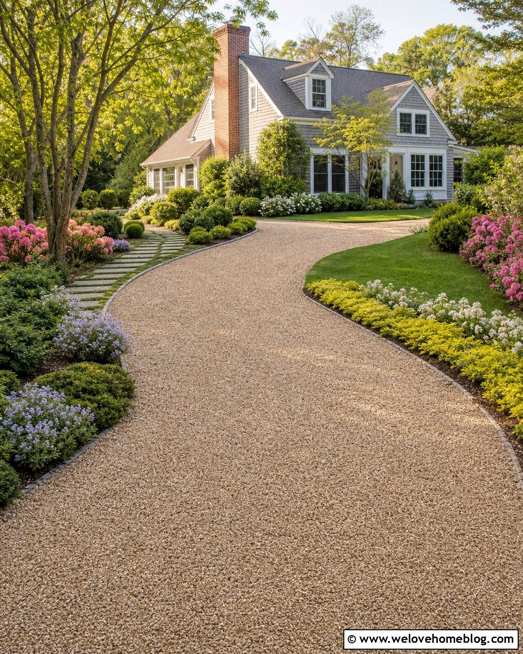 Gravel Driveway With Ground Cover Edges - 35 Gravel Driveway Cheap Ideas
