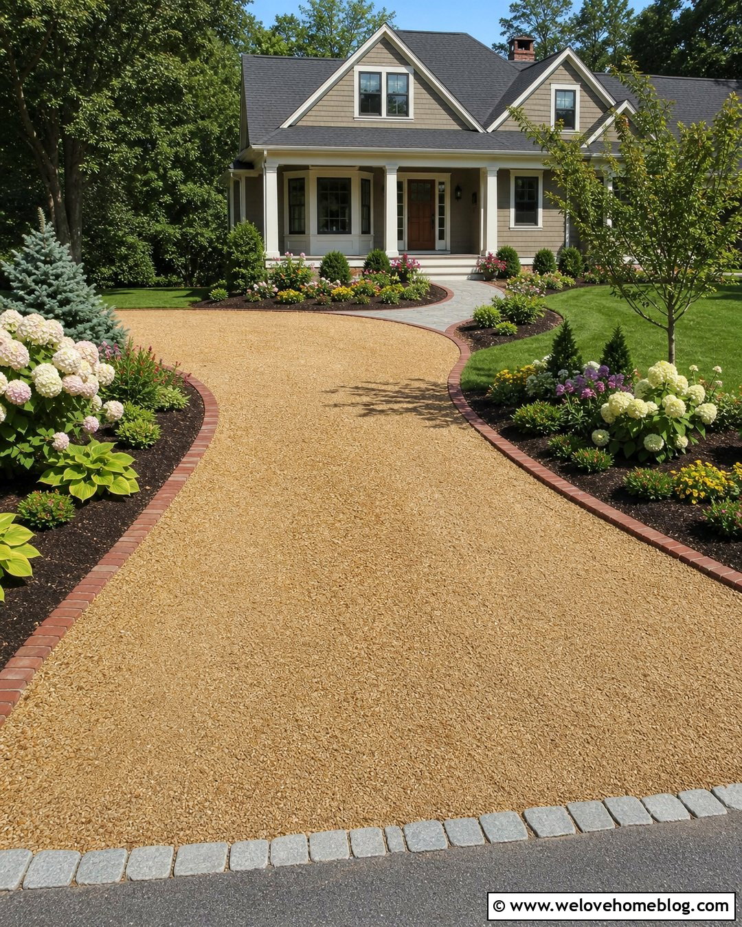 Gravel Driveway With Mulch Bed Border - 20 gravel driveway with border ideas