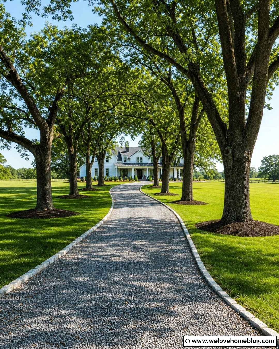 Gravel Driveway With Oak Trees On Both Sides - 25 Driveway With Trees On Both Sides Ideas