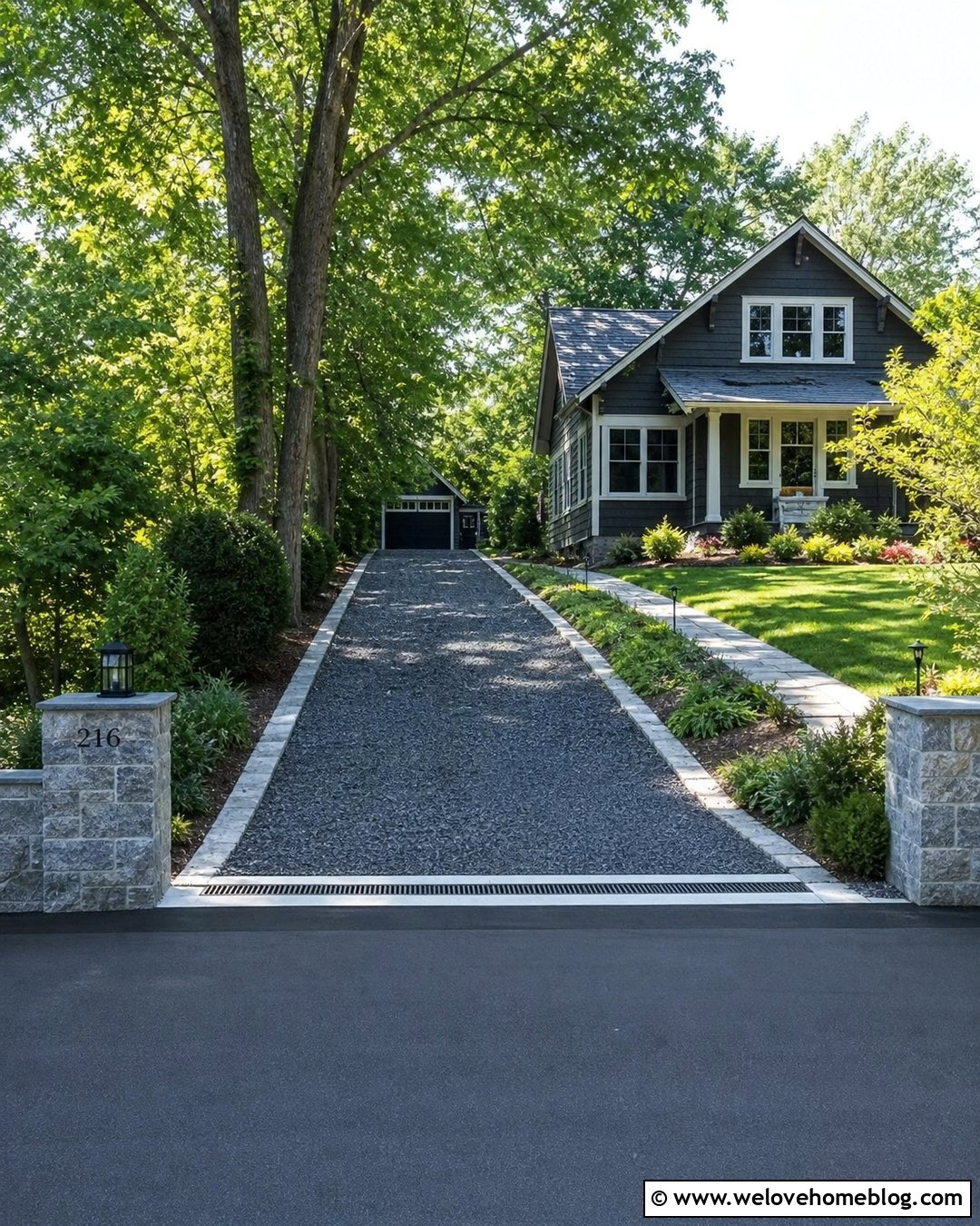 Gravel Driveway With Paved Road Apron - 20 Steep Gravel Driveway Solutions Ideas