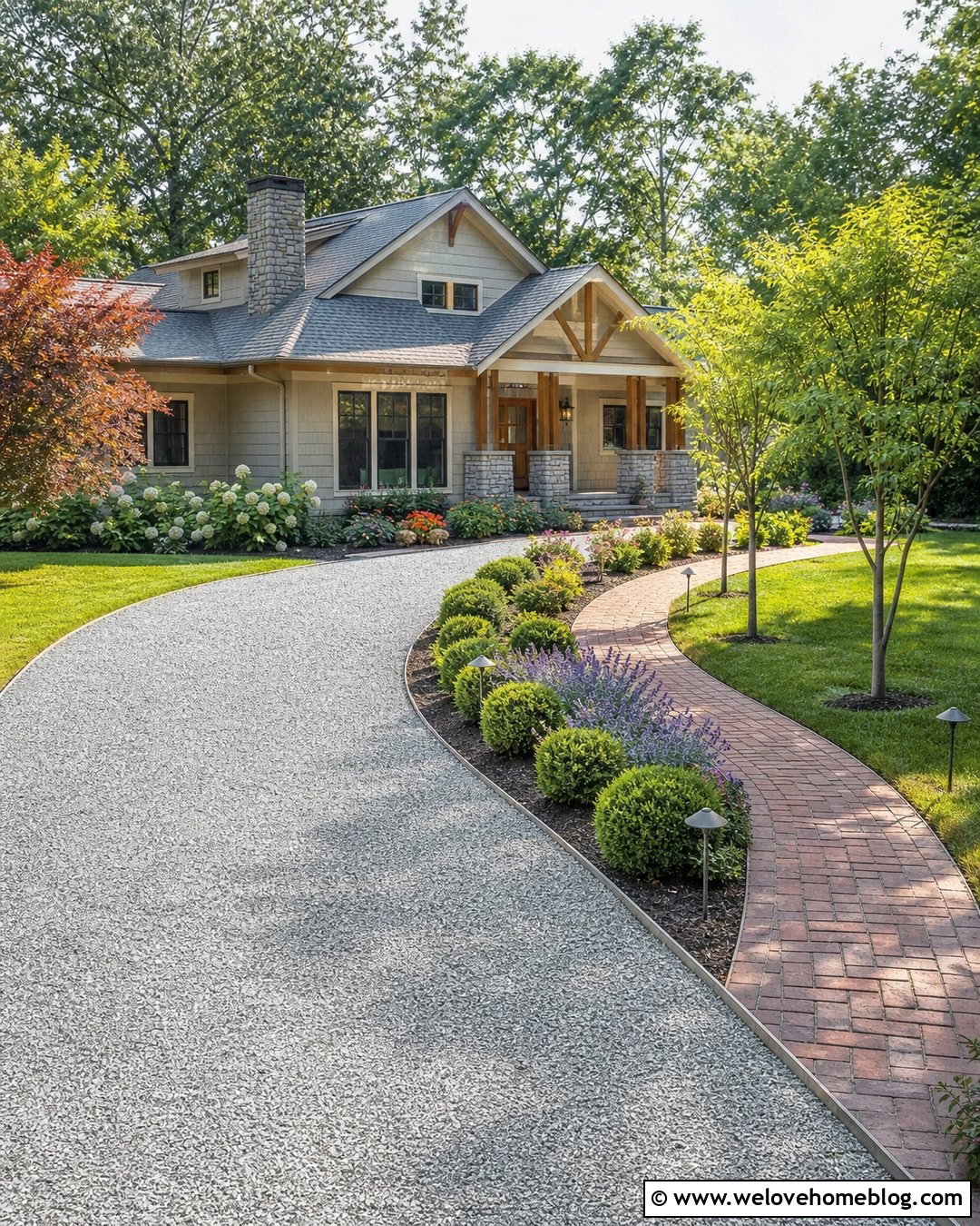 Gravel Driveway With Paved Walkway - 20 Gravel Vs Concrete Driveway Ideas