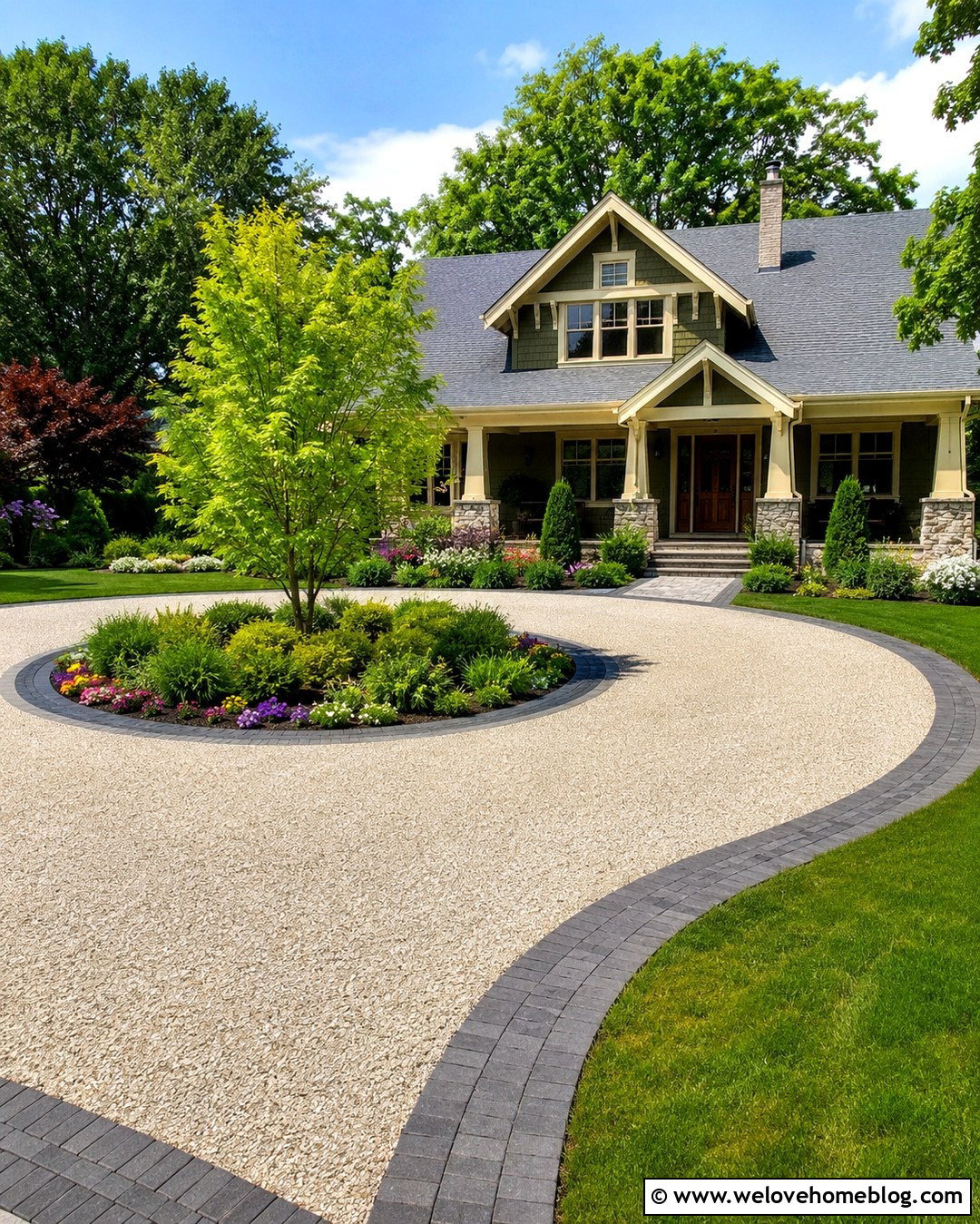 Gravel Driveway With Paver Edging - 20 gravel driveways edging ideas