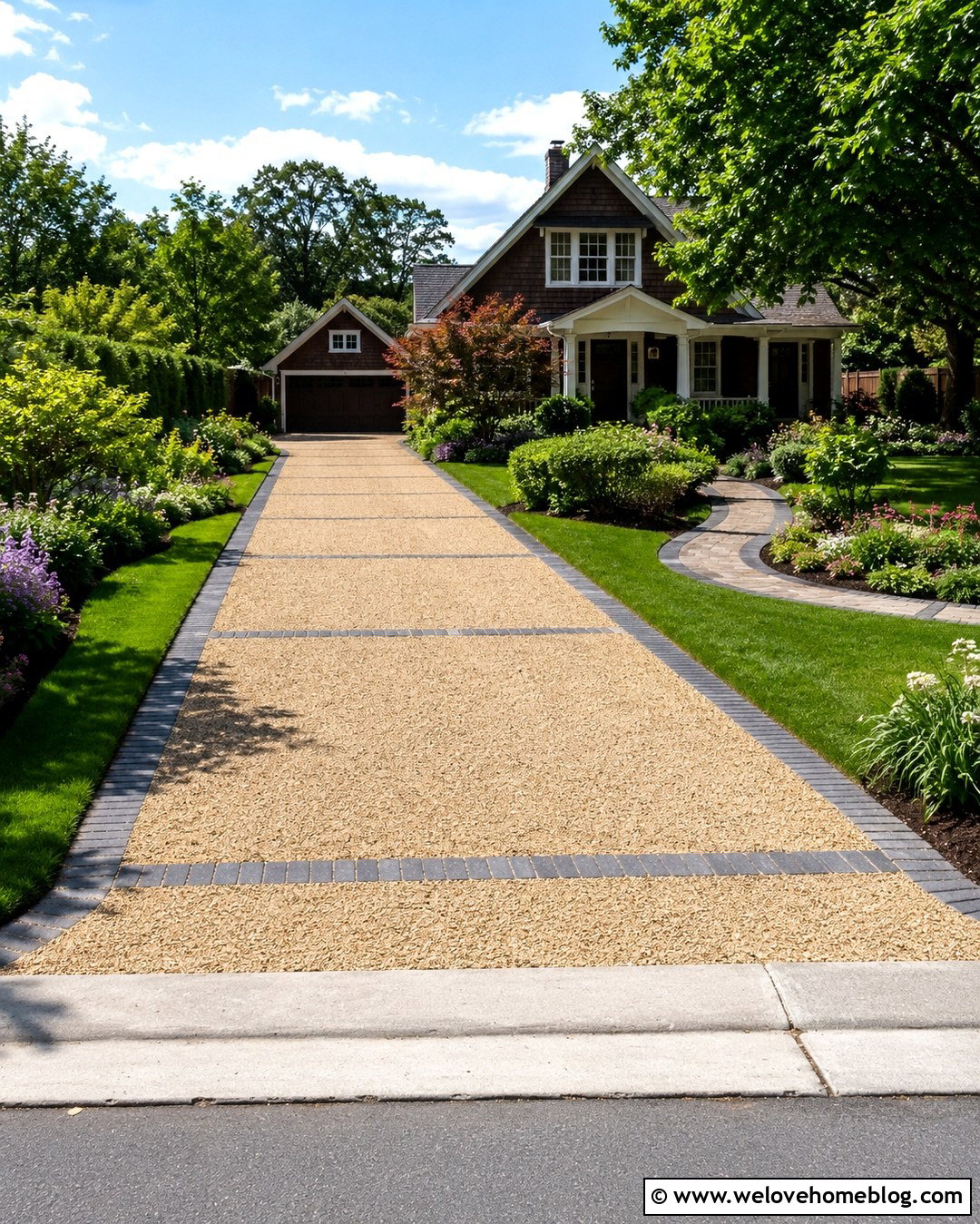 Gravel Driveway With Paver Edging - 20 Edging Gravel Driveway Ideas