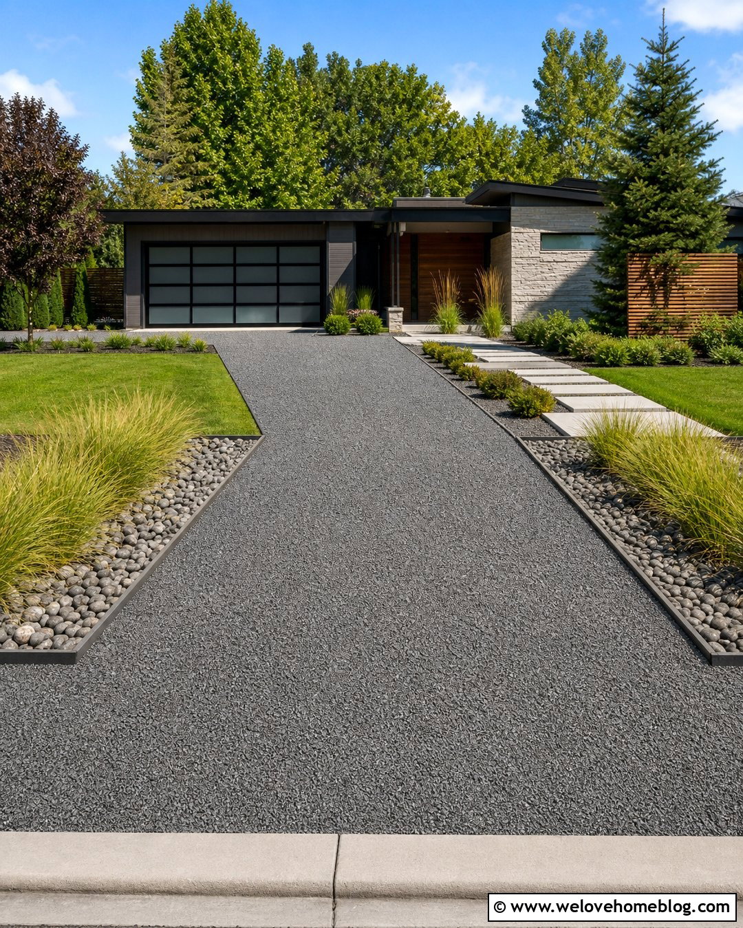 Gravel Driveway With Steel Landscape Edging - 35 Gravel Driveway Cheap Ideas