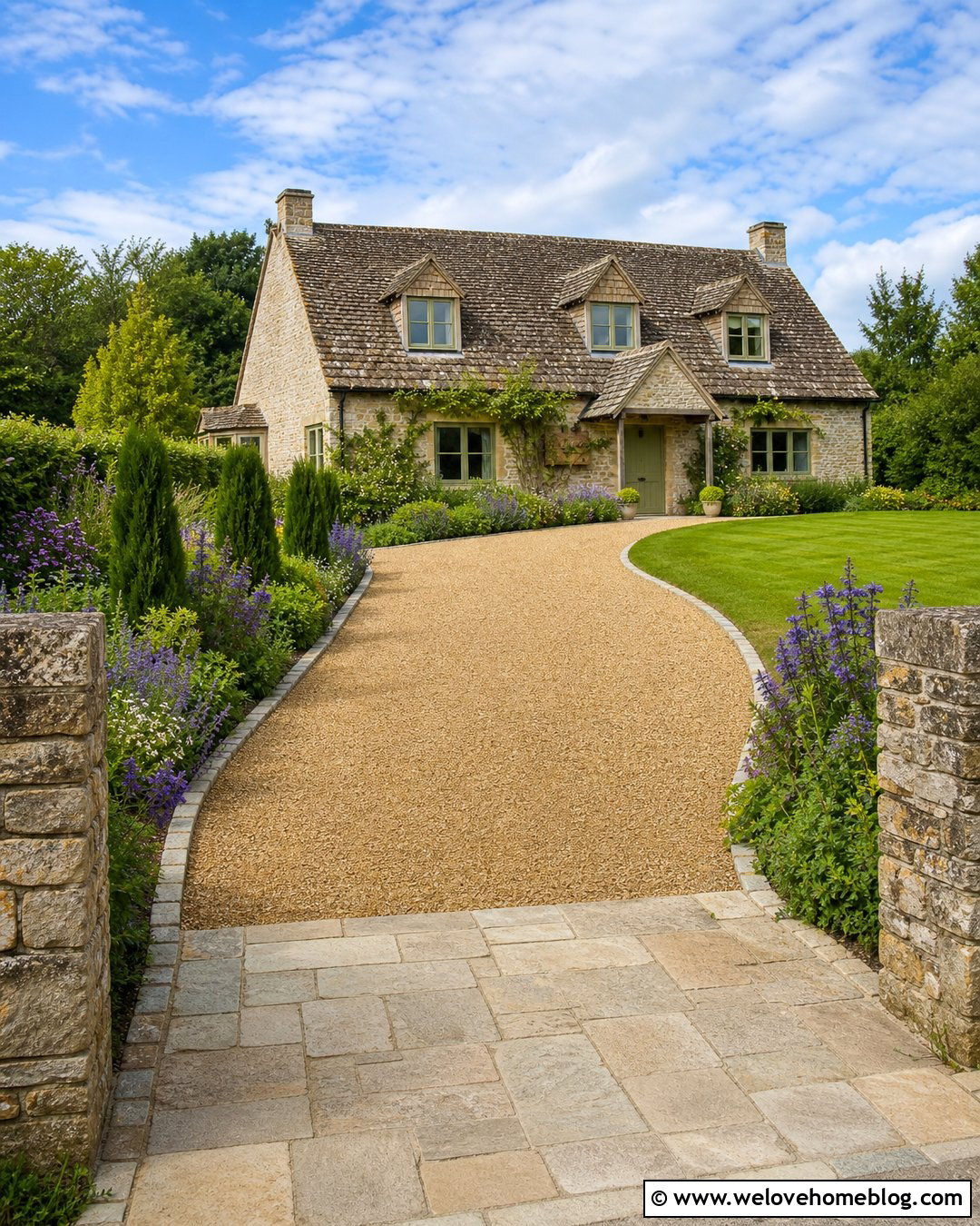 Gravel Driveway With Stone Borders - 30 driveway uk ideas