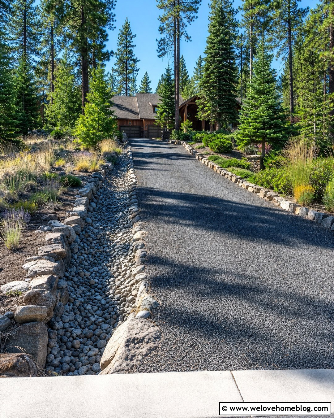 Gravel Driveway With Stone Drainage Ditch - 20 Gravel Driveway Drain Ideas