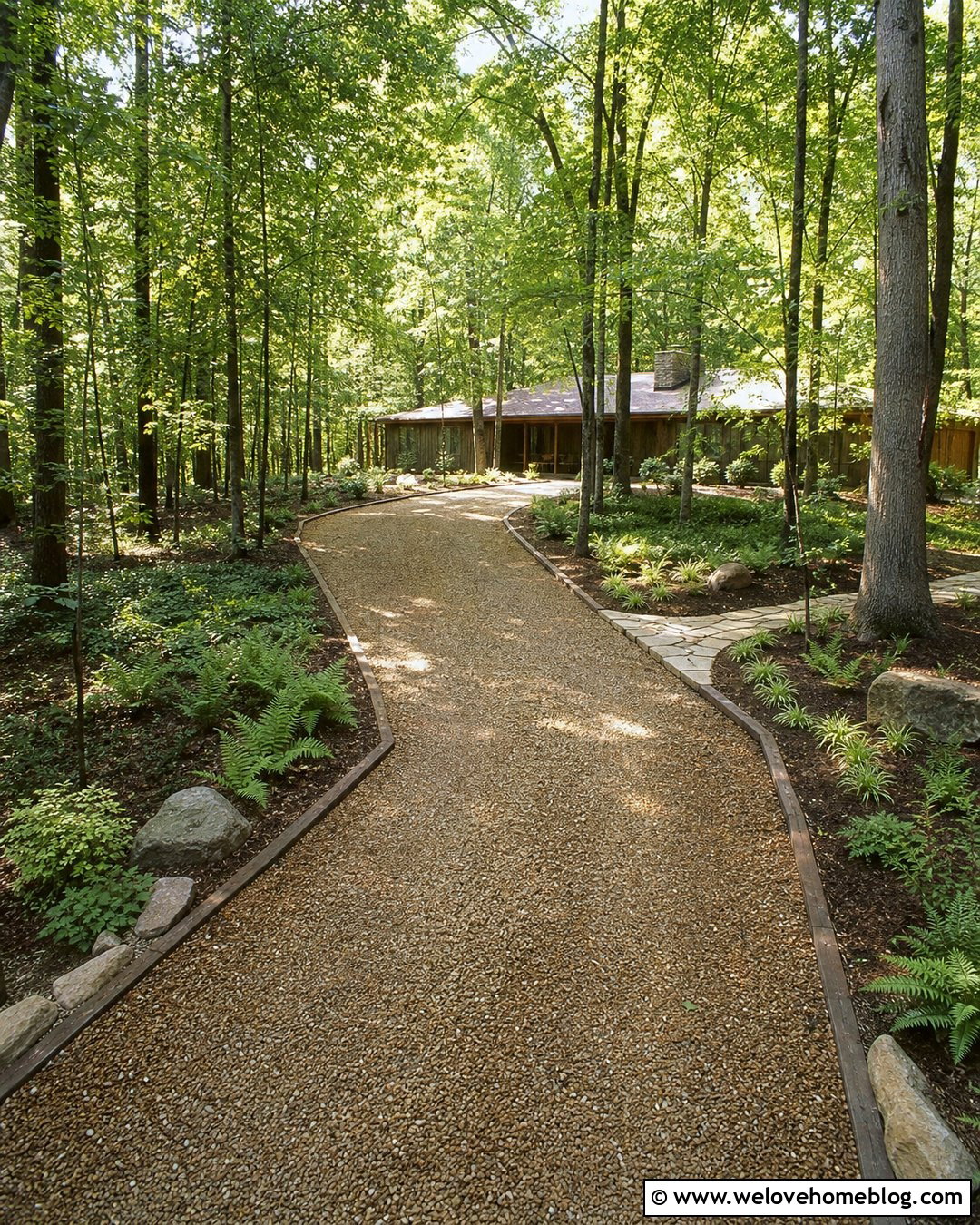 Gravel Driveway With Timber Edging - 35 gravel driveway landscaping ideas