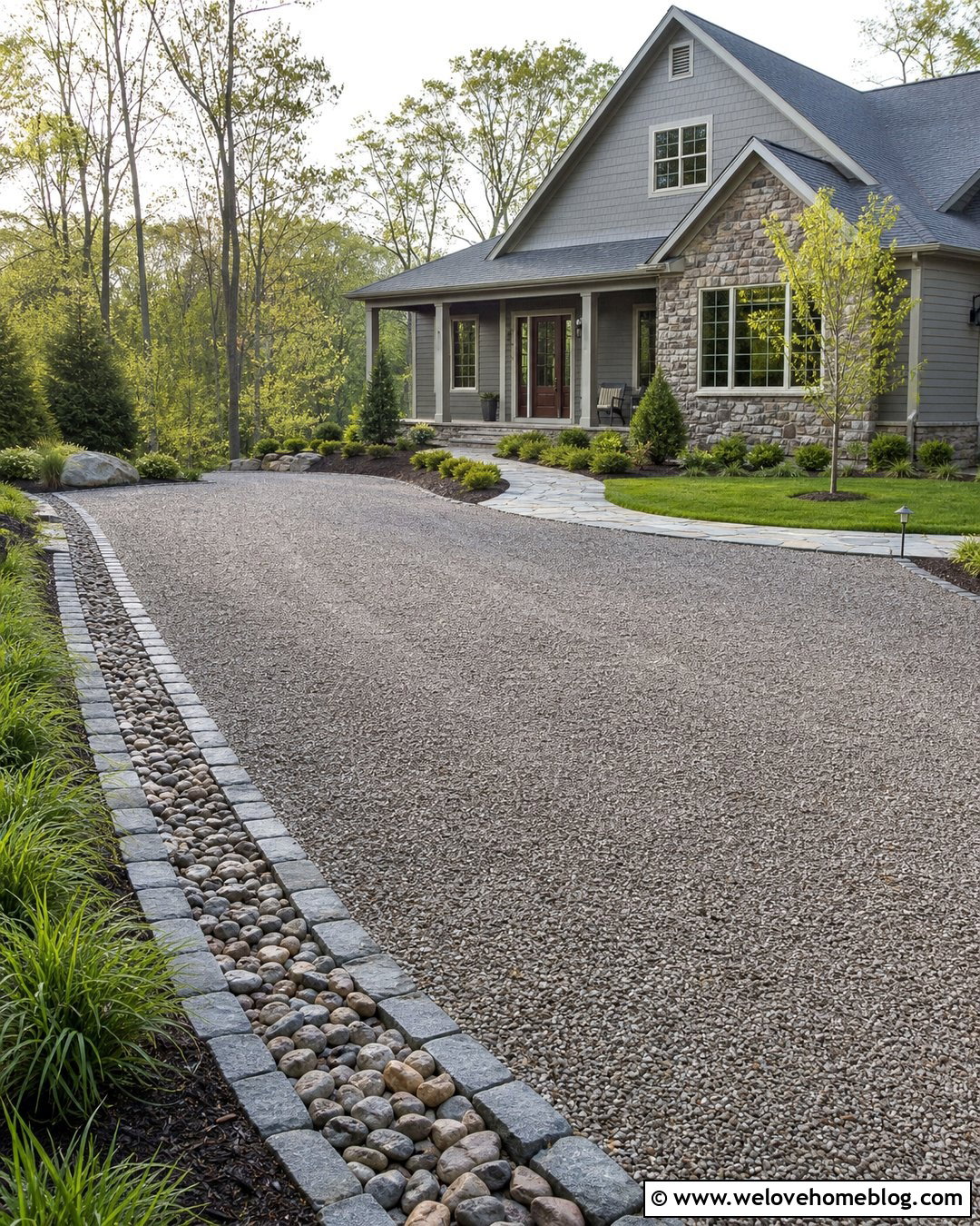 Gravel Extension With French Drain - 25 Gravel Driveway Extension Ideas