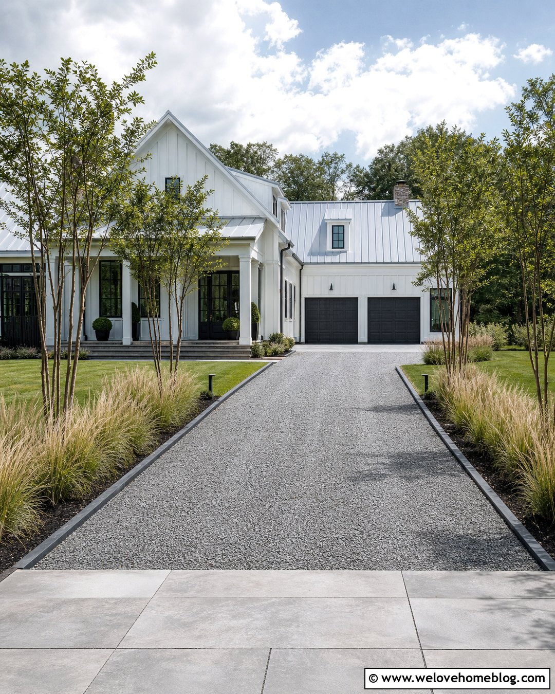Gravel Grid Driveway Flooring - 35 Driveway Flooring Ideas