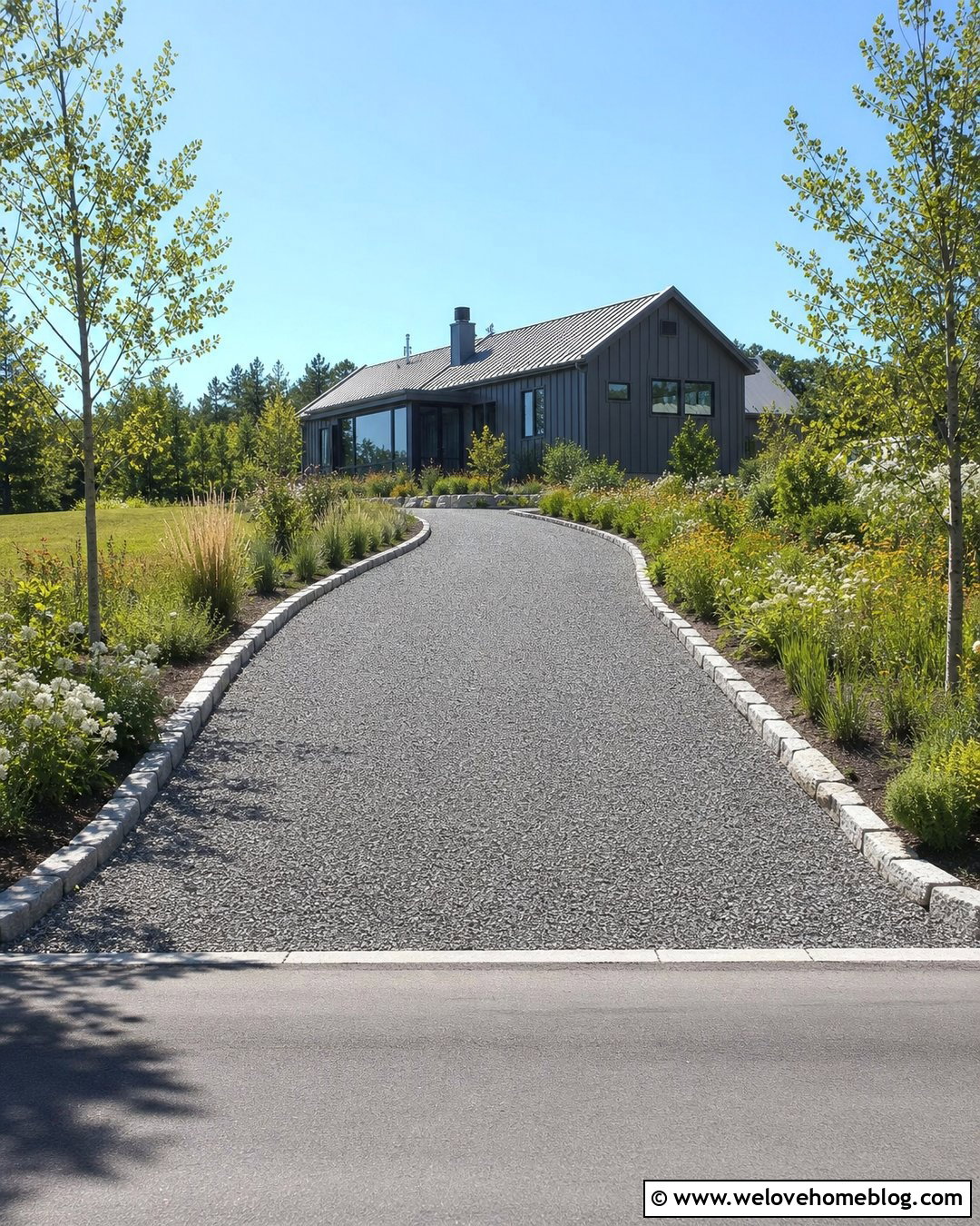 Gravel Grid Driveway