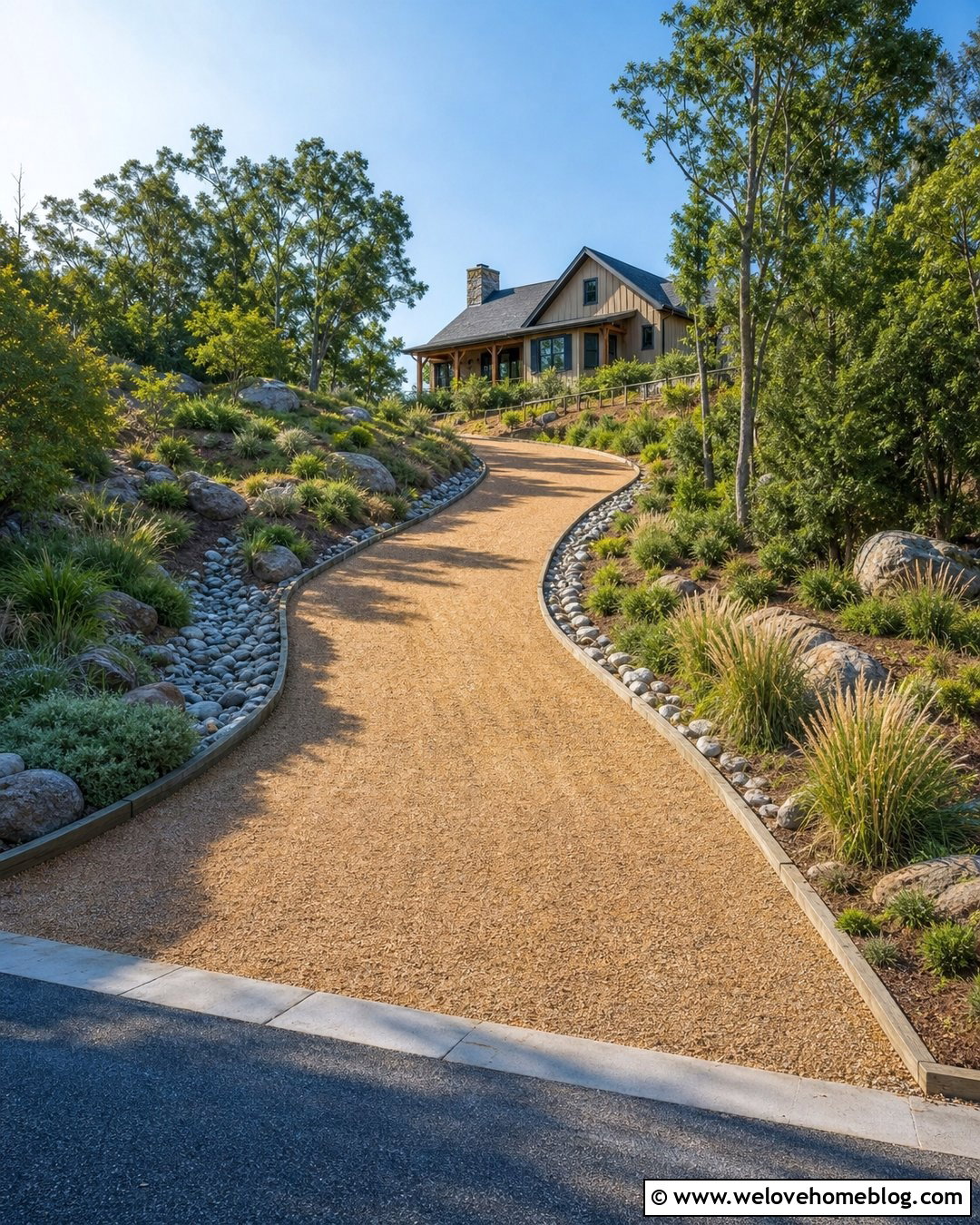 20 Hill Driveway Ideas for Safe, Striking Sloped Homes