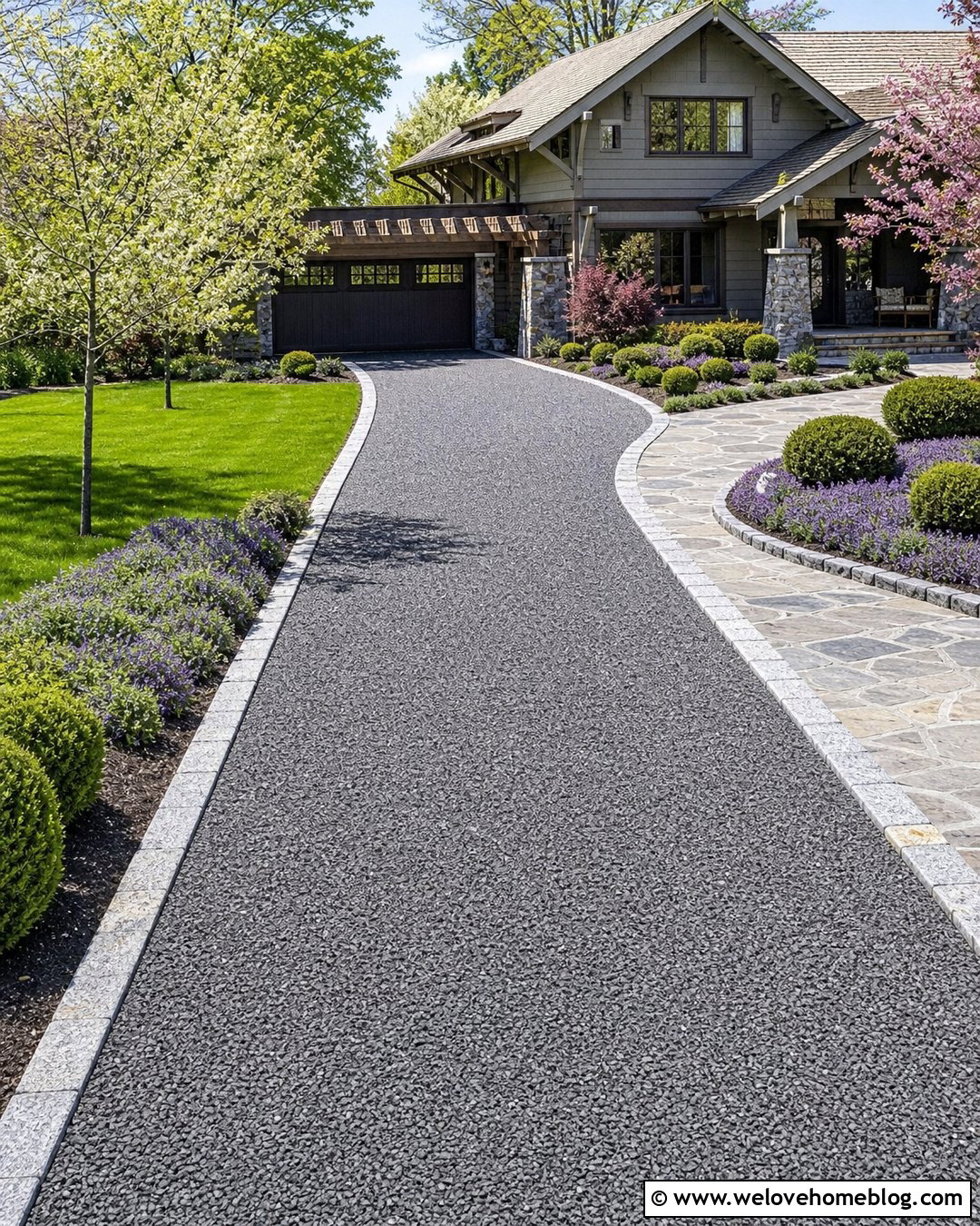 Gravel Grid Permeable Driveway - 20 Driveway Permeable Ideas
