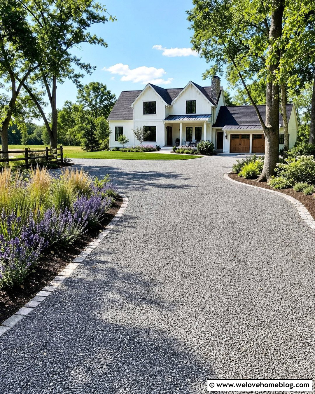 Gravel Hammerhead Driveway Turnaround - 20 Turnaround Driveway Ideas