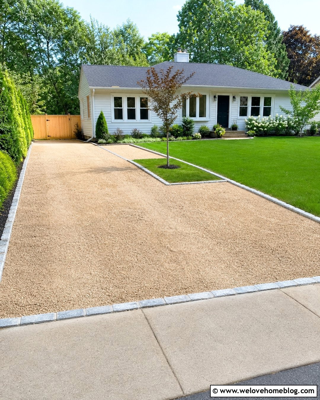 Gravel Parking Pad With Grass Border - 20 Gravel And Grass Driveway Ideas