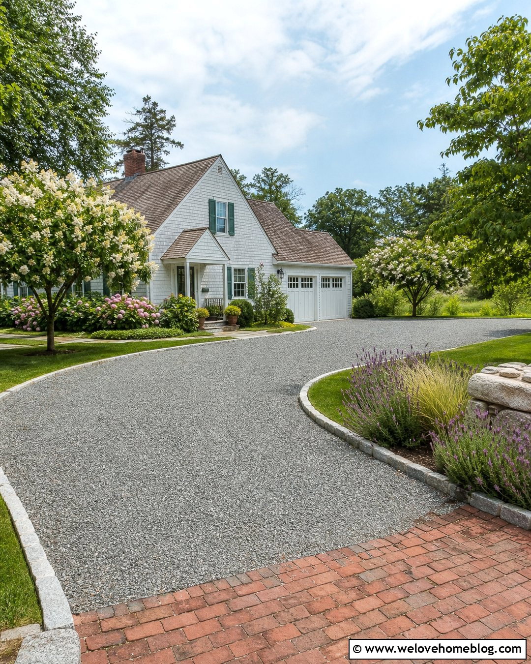 Gravel Side Garage Driveway - 25 Side Garage Driveway Layout Ideas