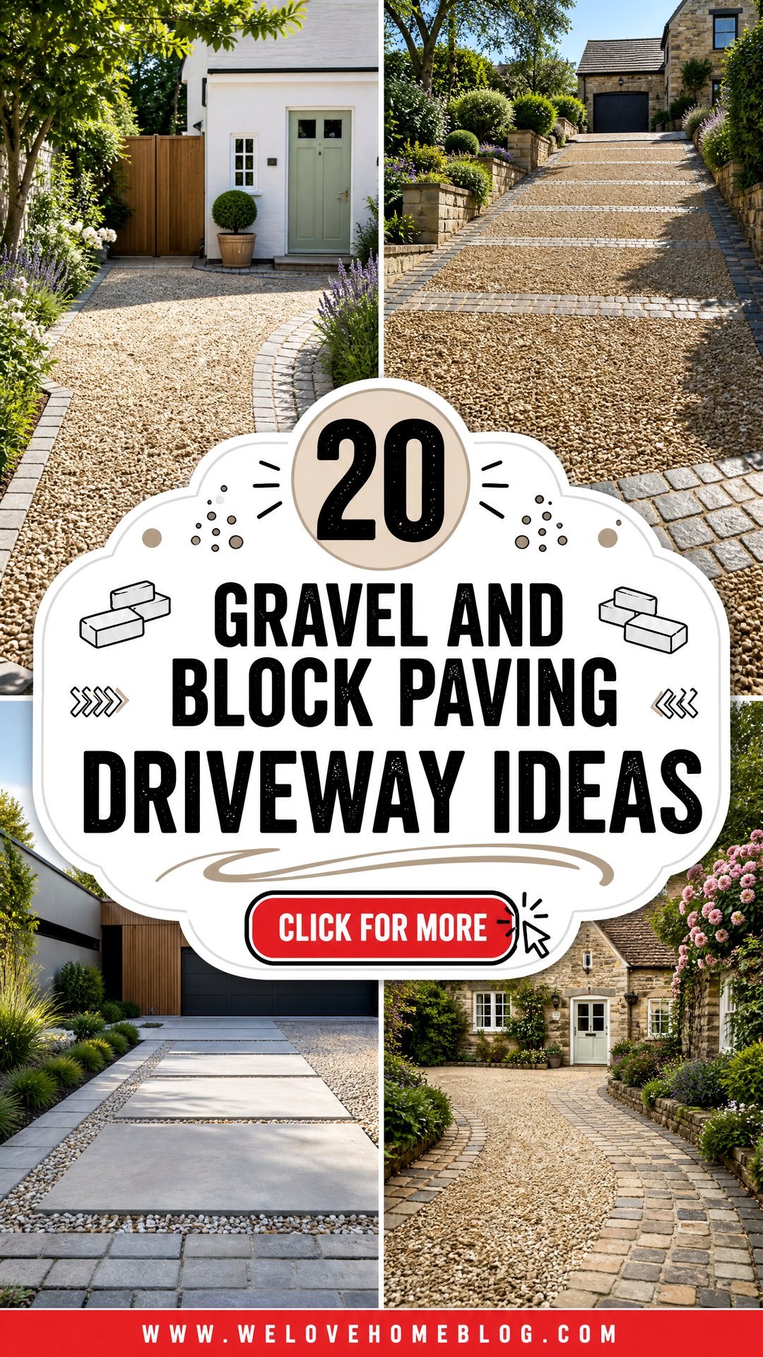 20 Gravel and Block Paving Driveway Ideas for Smart Curb Appeal - 20 Gravel and Block Paving Driveway Ideas for Smart Curb Appeal