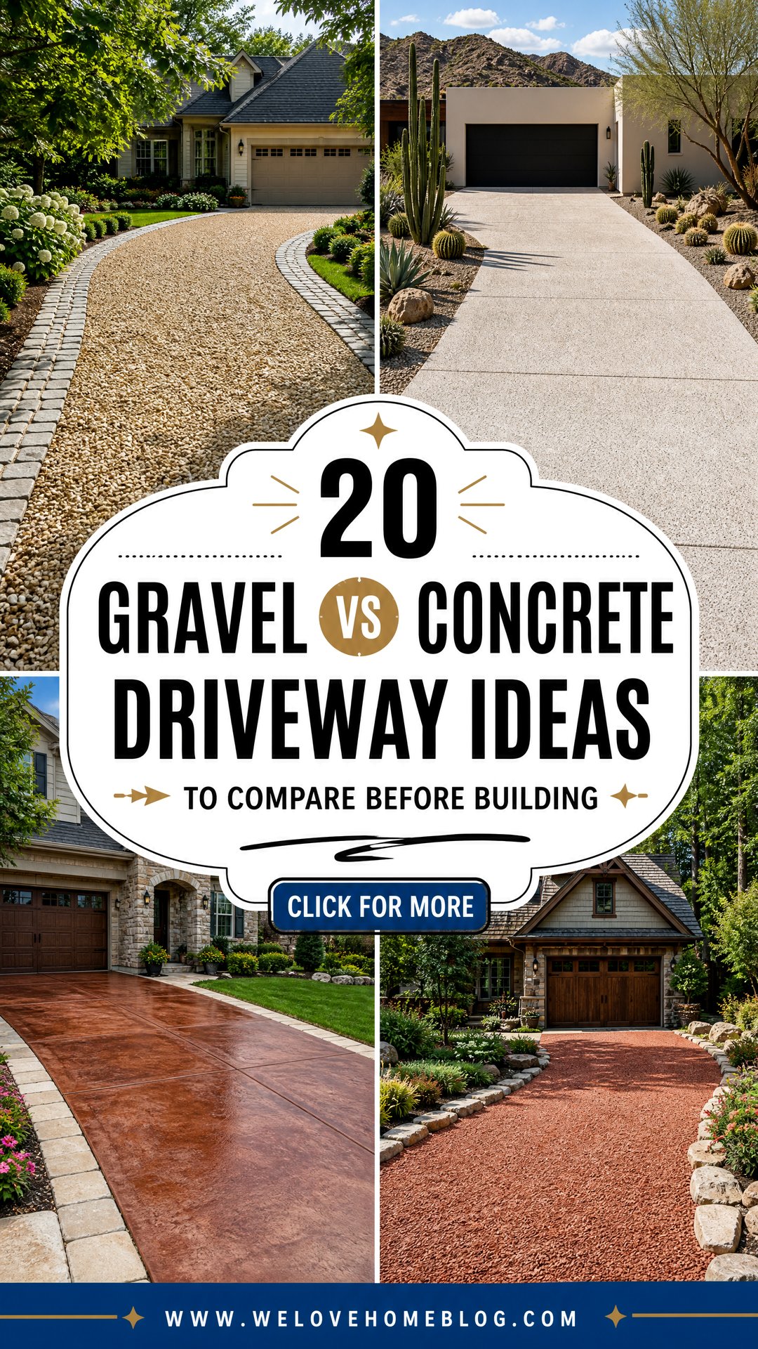 20 Gravel vs Concrete Driveway Ideas to Compare Before Building - 20 Gravel vs Concrete Driveway Ideas to Compare Before Building